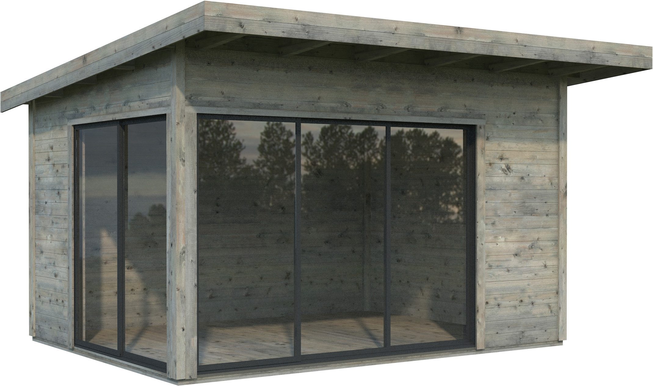 Palmako Gartenhaus Andrea 11,2 m², Slide Plus, BxT: 434x402 cm