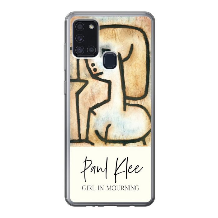 MuchoWow Handyhülle Kunst - Paul Klee - Trauerndes Mädchen Handyhülle Samsung Galaxy A21s Smartphone-Bumper Print Handy