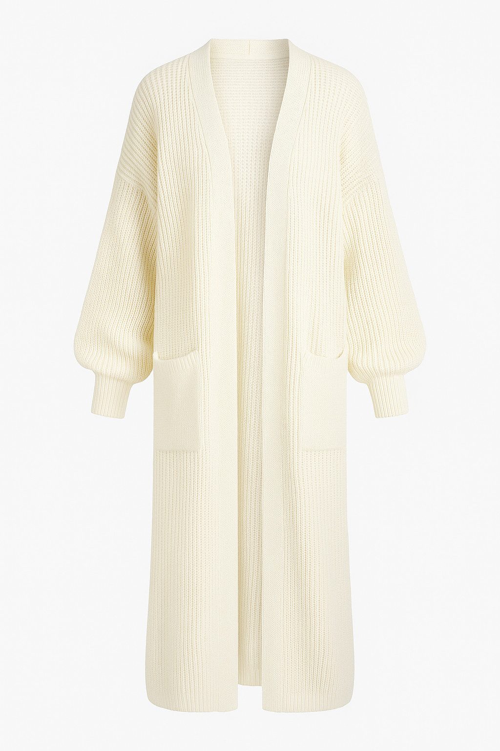 Mississhop Longstrickjacke Cardigan Longstrickjacke extra lange Strickjacke M. 384