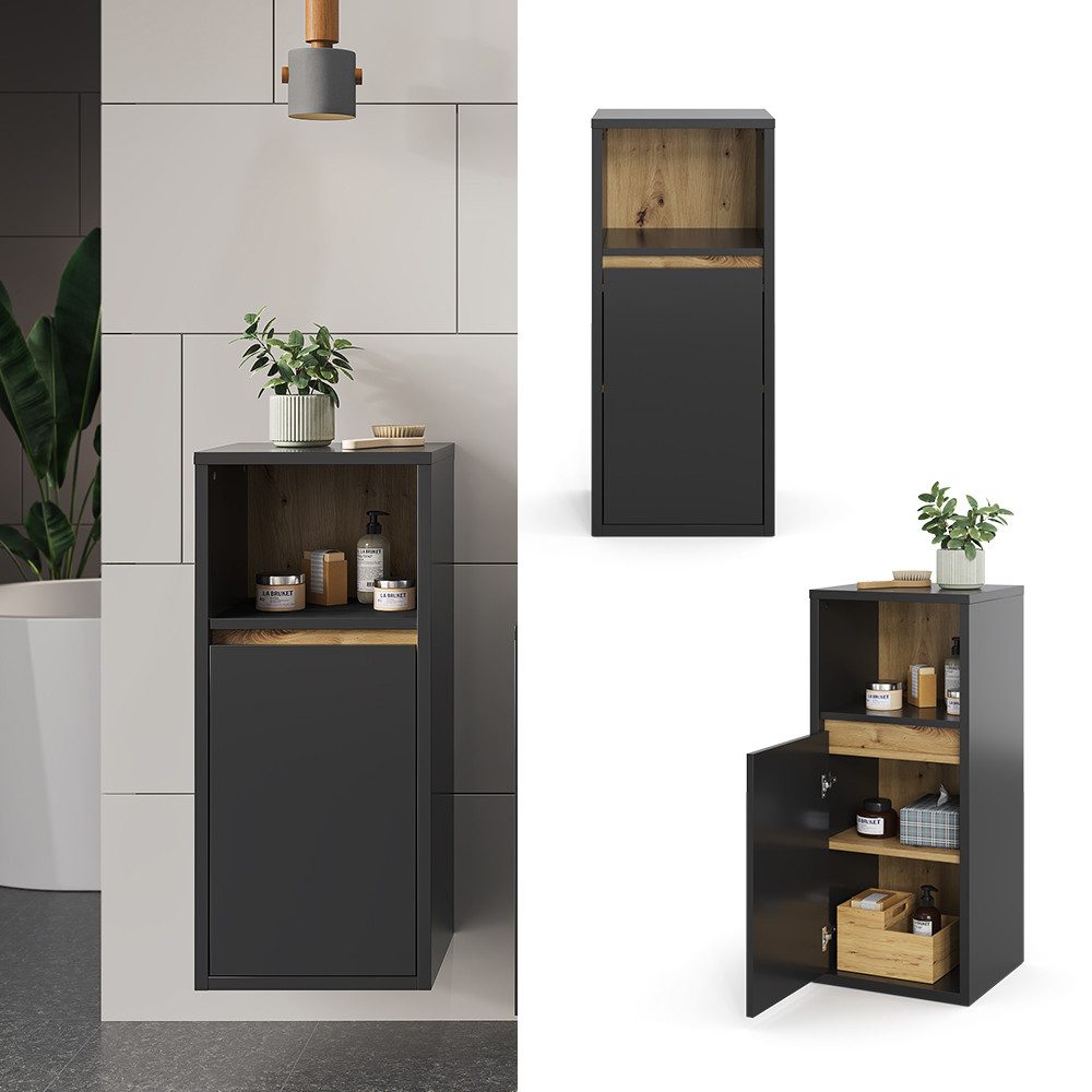 Vicco Midischrank Viola, Anthrazit/Eiche, 37.8 x günstig online kaufen