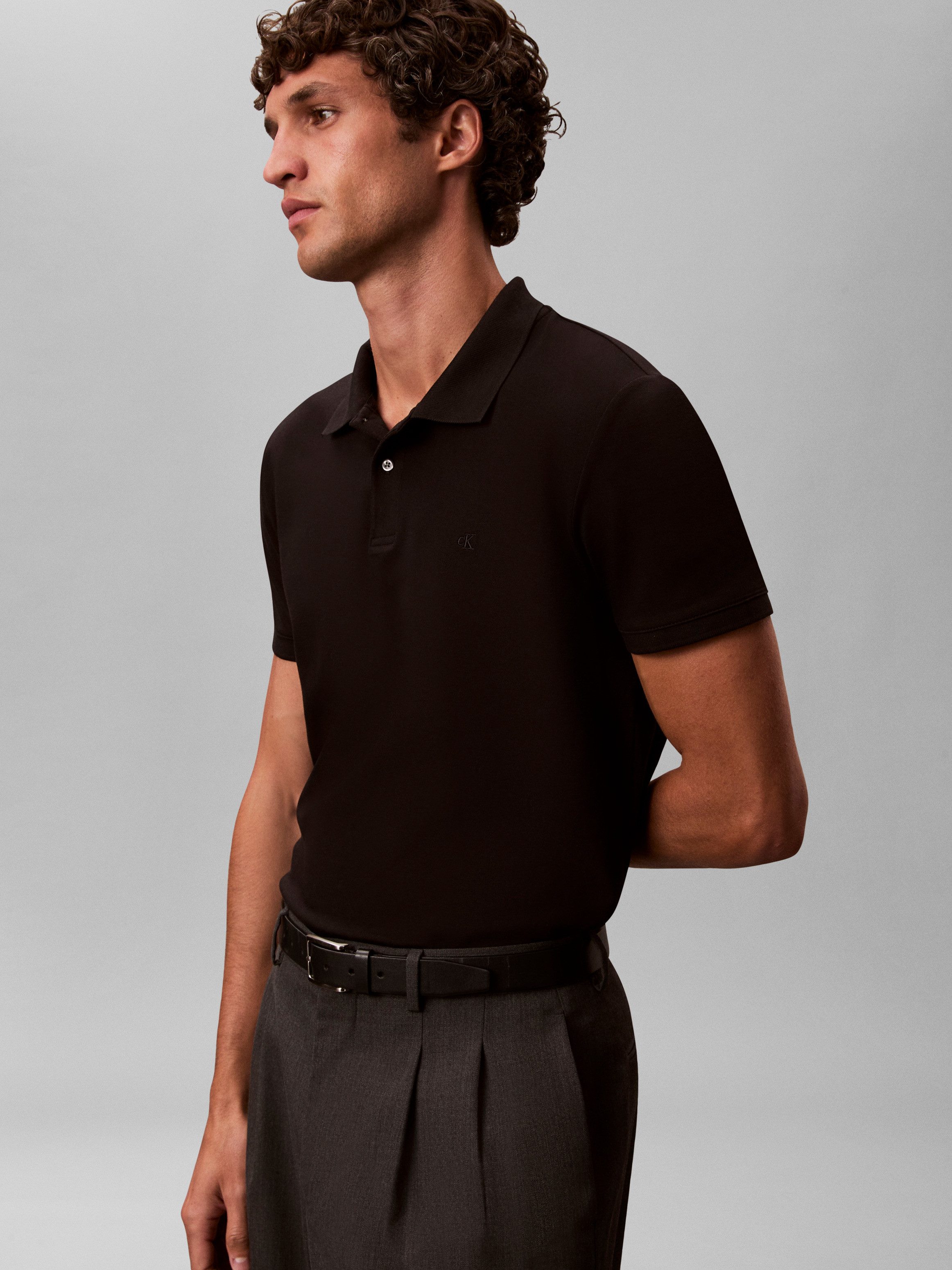 Calvin Klein Poloshirt SS SLIM REFINED PIQUE POLO slim fit
