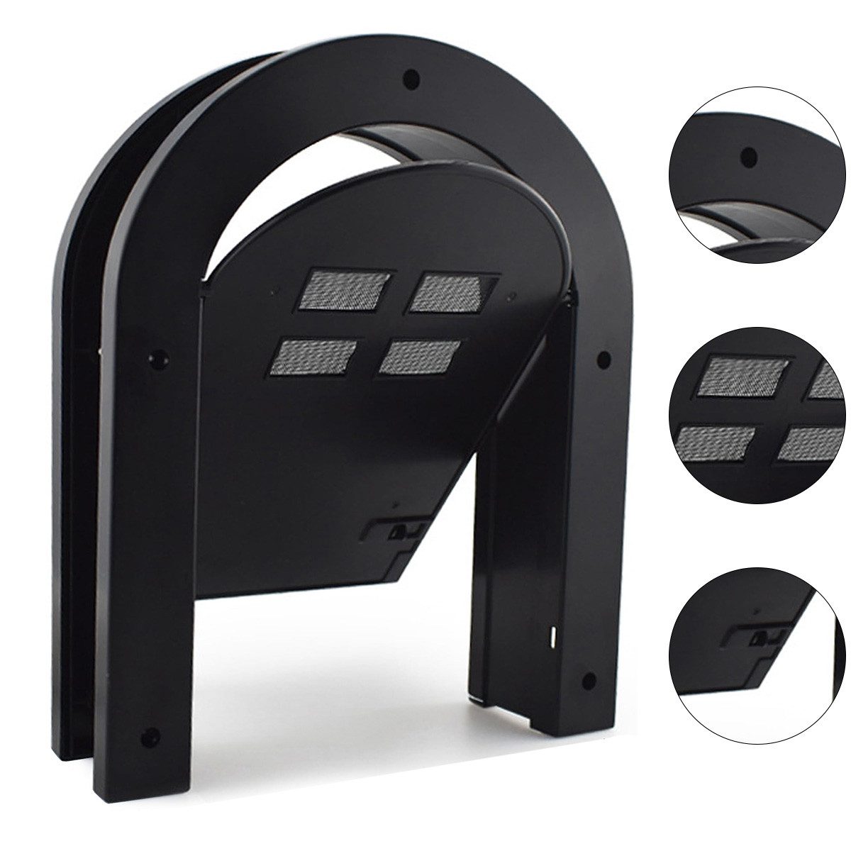 Novzep Hundeklappe Katzenklappe Hundeklappe Innenbereich, 2‑Wege Latch bis 9 kg, biegsame Tunnelöffnung, stabile ABS‑Türklappe