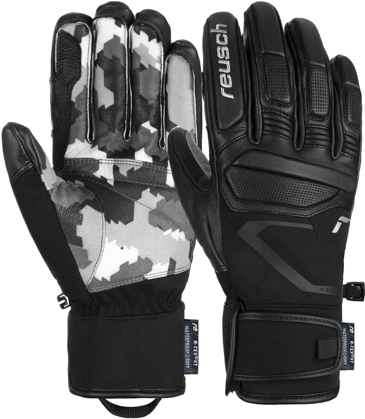 Fleecehandschuhe Marco Schwarz - Herren Skihandschuhe - black/grey camo