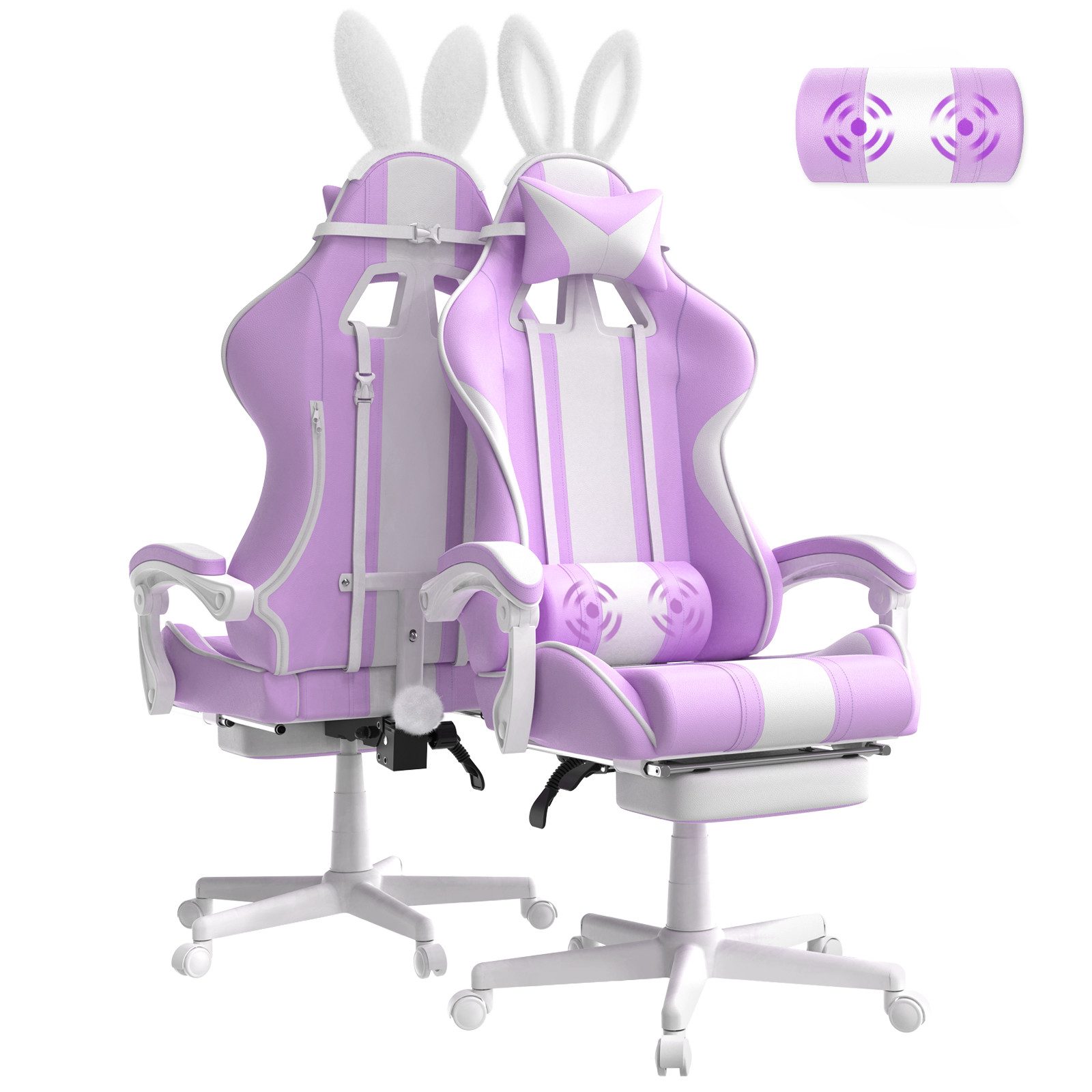 Ferghana Gaming Chair Racing PC Stuhl für Office Gaming mit verstellbare Ko günstig online kaufen
