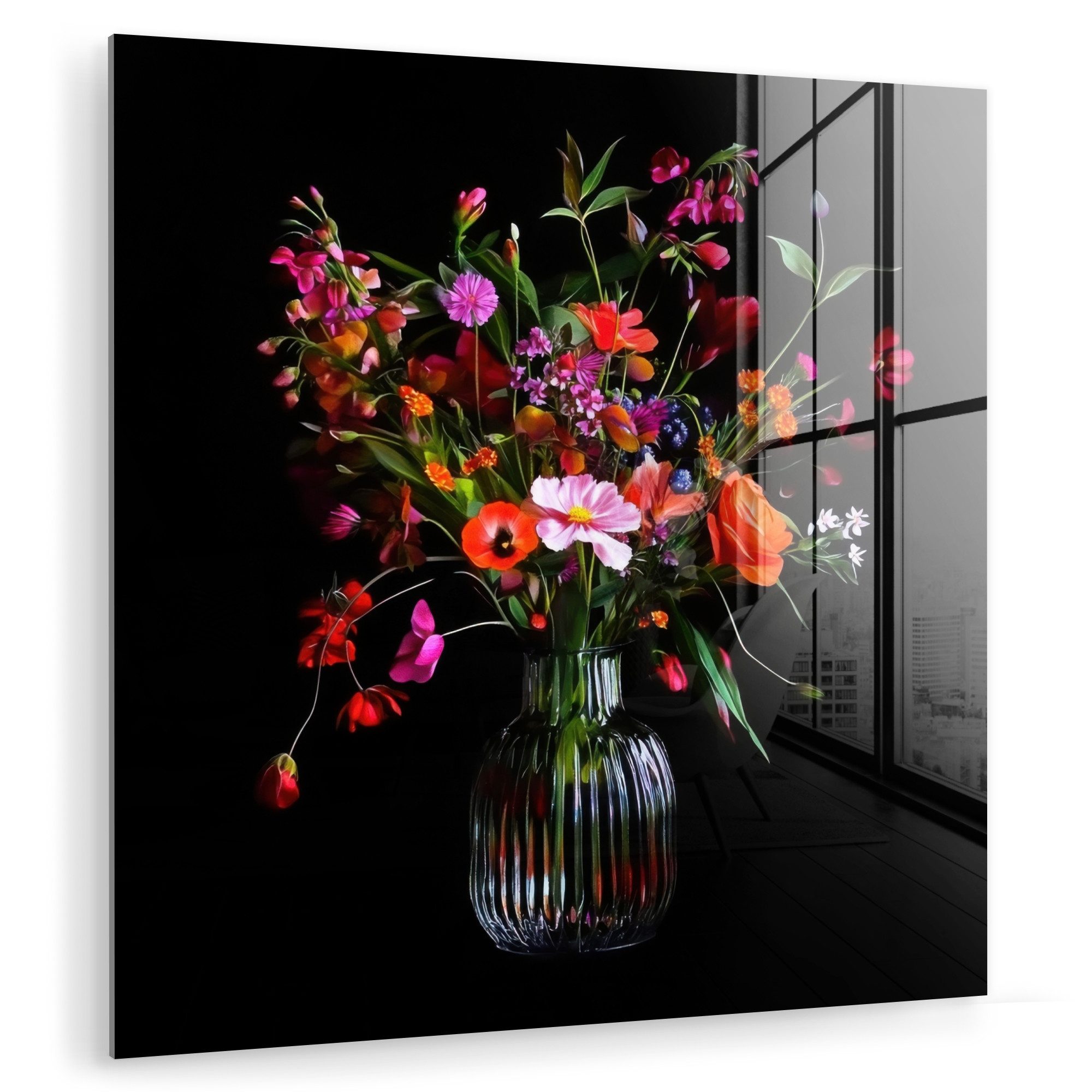 MuchoWow Acrylglasbild Blumenstrauß - Feldblumen - günstig online kaufen