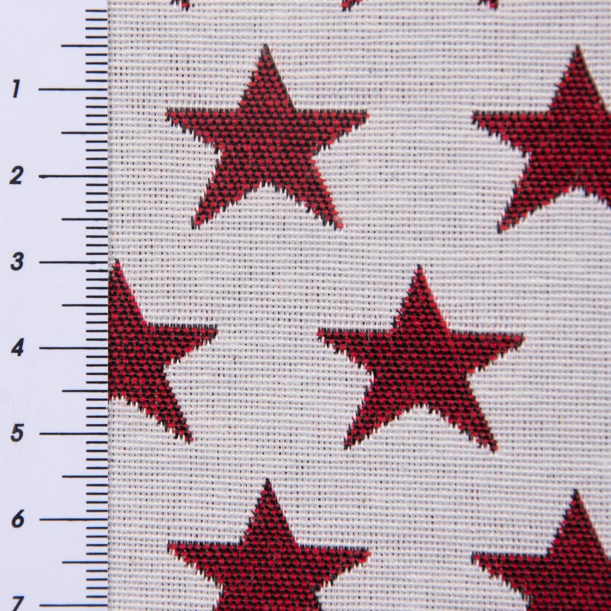 St), mit made 245cm, Vorhang handmade, LEBEN. Sterne vorgewaschen LEBEN., in Germany, weiß blickdicht, SCHÖNER Vorhang Baumwolle, SCHÖNER Smok-Schlaufenband (1 rot