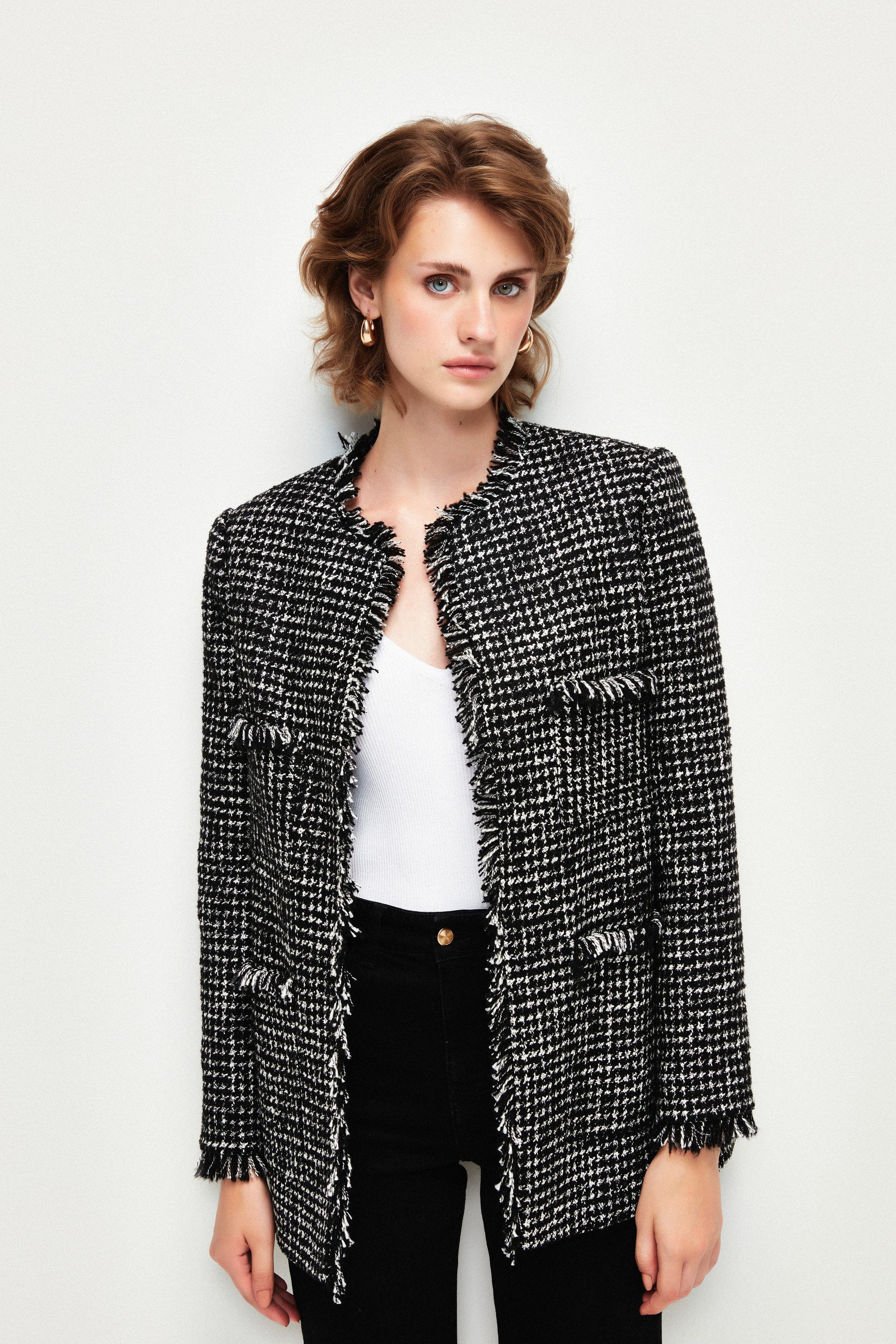 adL Kurzblazer Tweedjacke