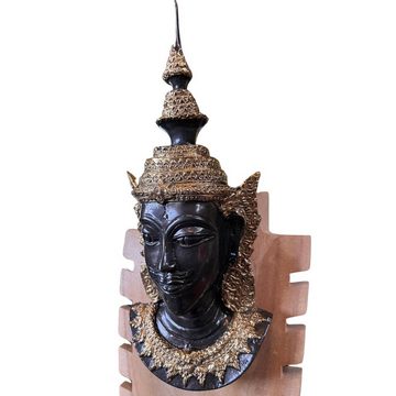 Asien LifeStyle Buddhafigur Thailändischer Tempelwächter Kopf Bronze Maske