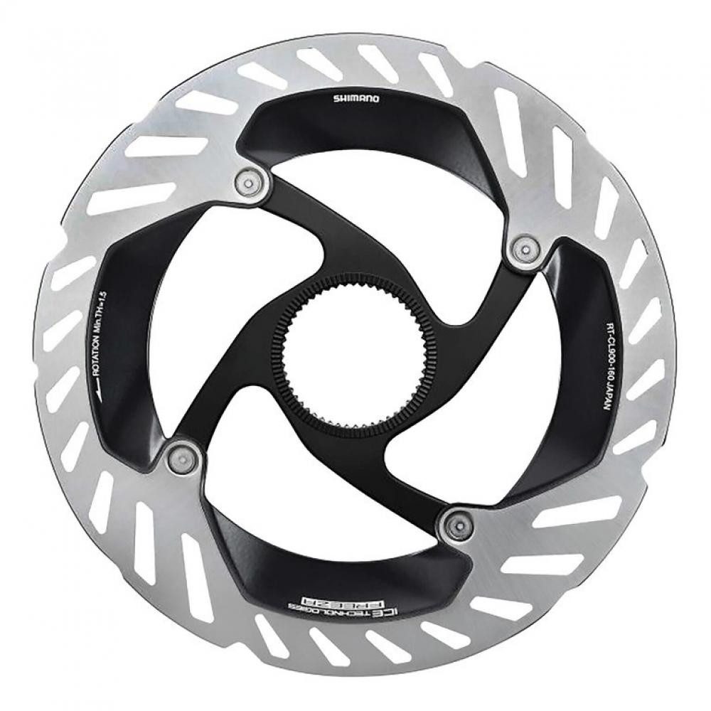 Scheibenbremse SHIMANO Bremsscheibe RT-CL900 160mm, Verschlussring mit Innenverzahnun