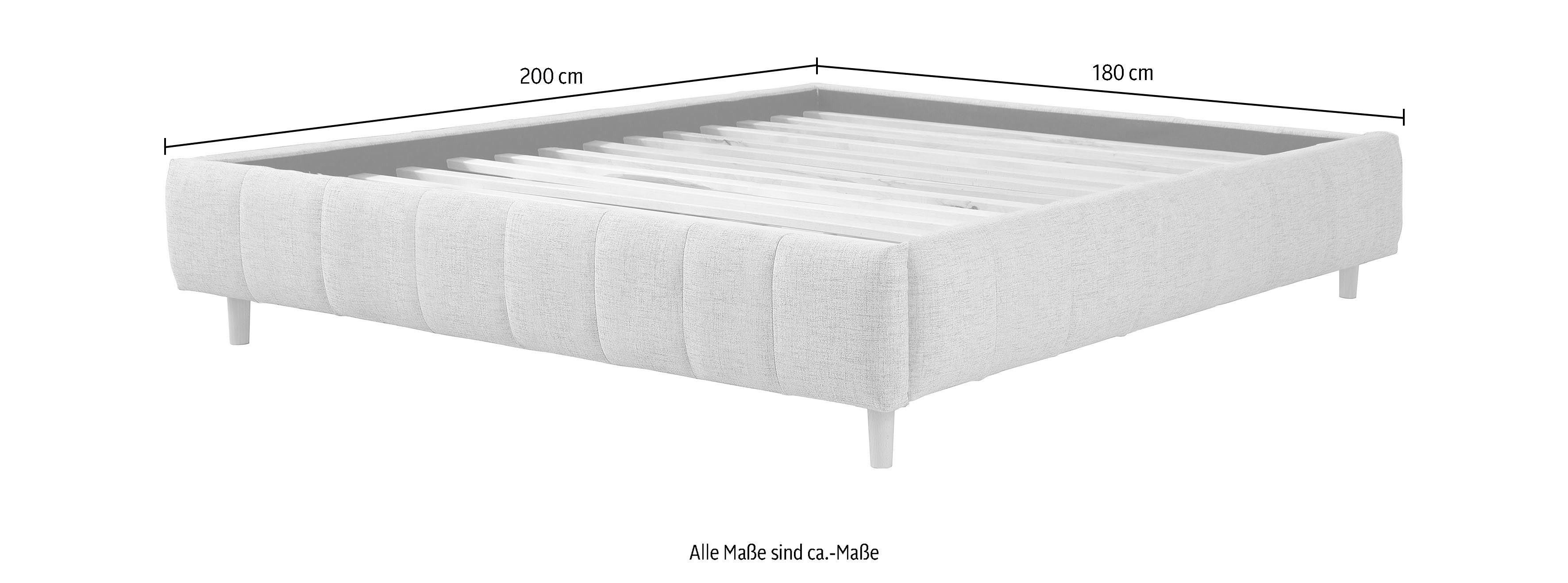andas Polsterbett "Tarje", in 5 Breiten, auch in Überlänge 220 cm, incl. Ro günstig online kaufen