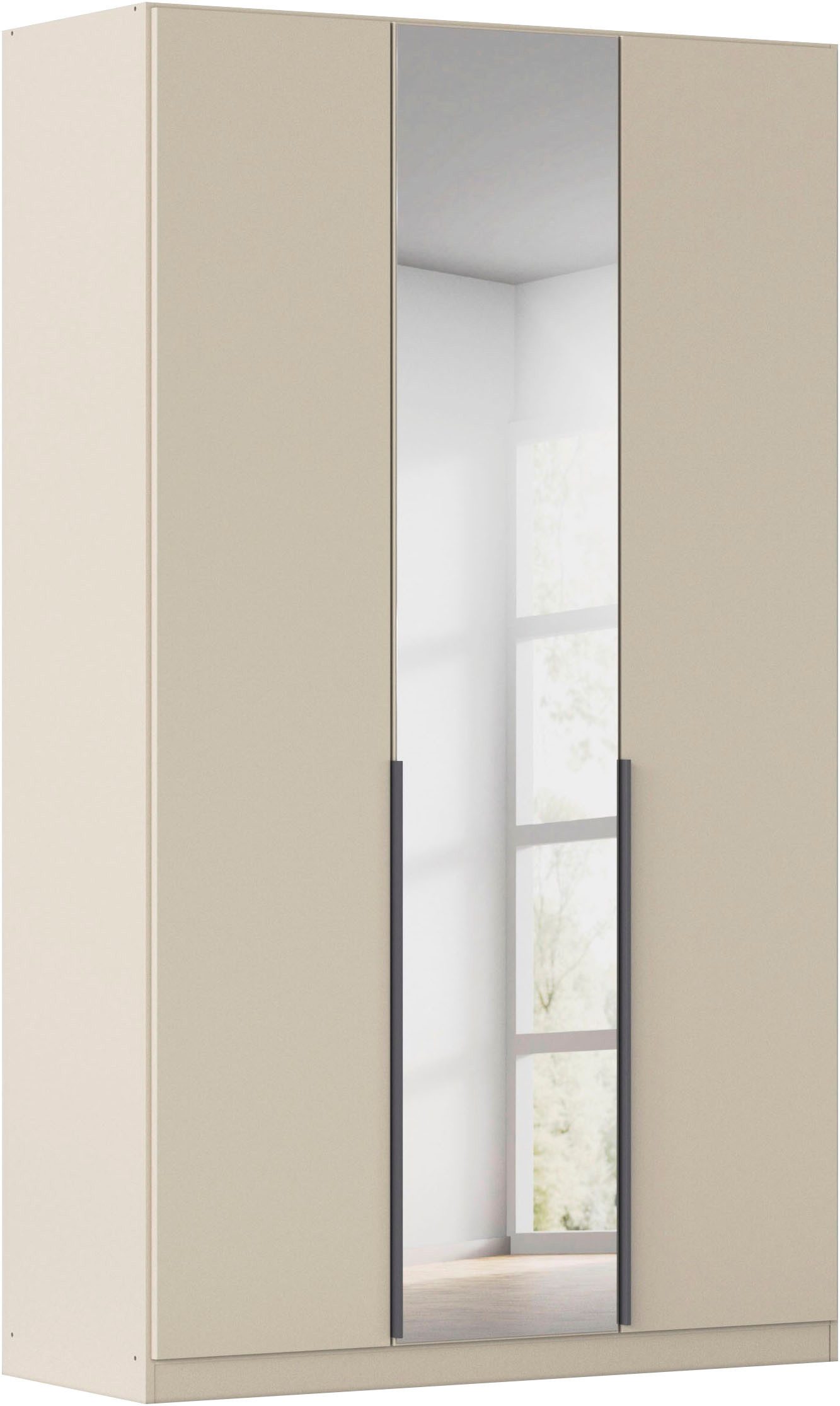 OTTO home Drehtürenschrank Kleiderschrank Schrank Garderobe AGORDO mit Dekor- oder Hochglanzfront (in zwei Griff-Farben, Breiten 91-405 cm) durchdachte Innenausstattung, in 8 Breiten und 2 Höhen MADE IN GERMANY