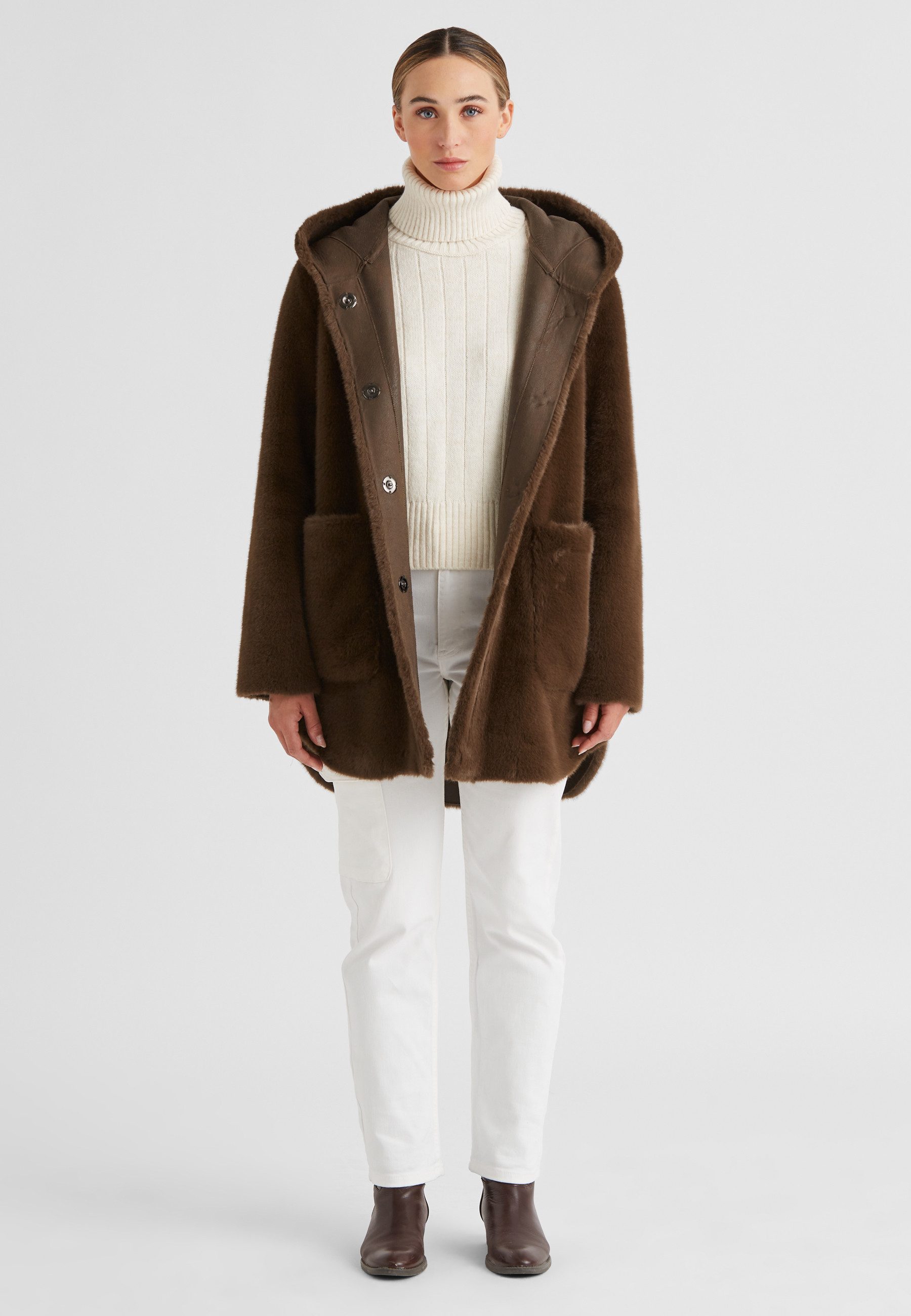 Milestone Fellimitatjacke MSPersiana Damen Kunstfelljacke Übergangsjacke günstig online kaufen