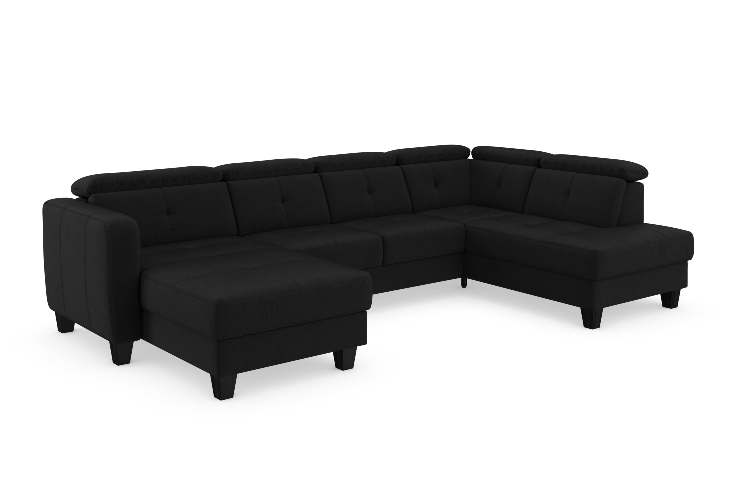 sit&more Wohnlandschaft Belluci U-Form, Kopfteilverstellung und Federkern, wahlweise mit Schlaffunktion