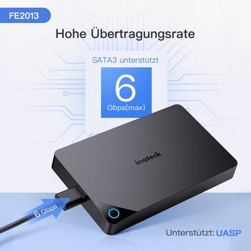 Inateck Festplatten-Gehäuse 2,5 Zoll USB 3.0 Externes HDD Gehäuse, UASP