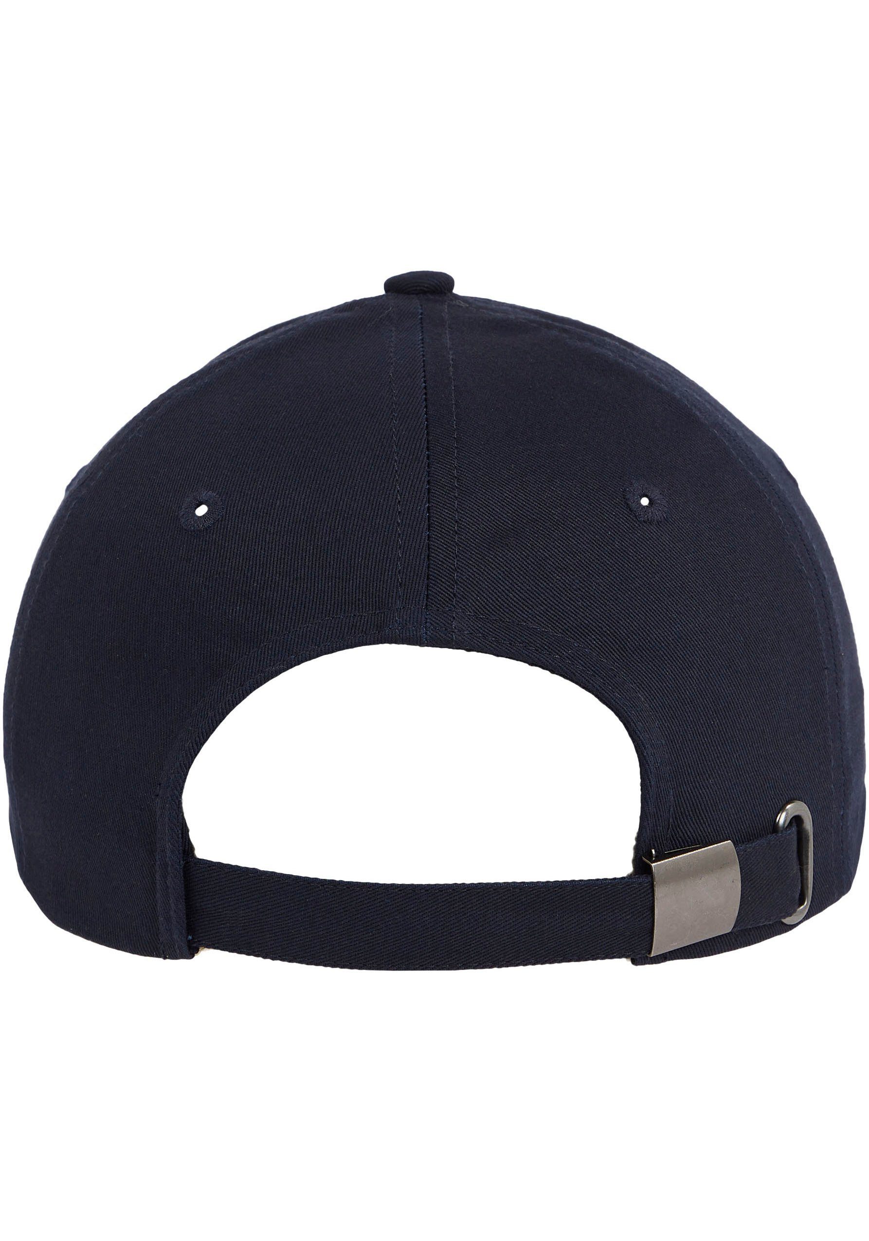 Hilfiger Cap mit Baseball dunkelblau Tommy Leder-Badge