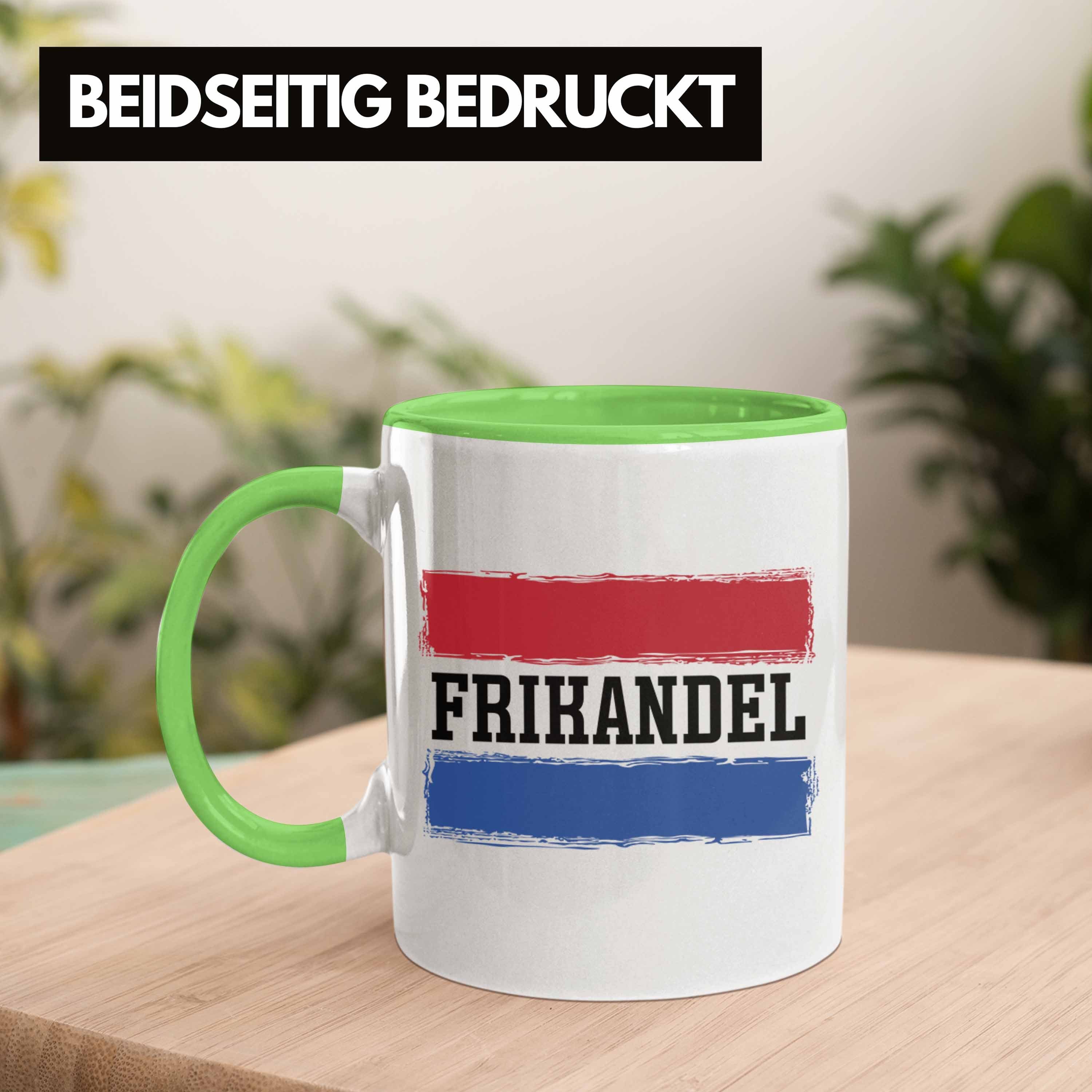 Tasse Holländer Geschenkidee Geschenk Frikandel Flagge Holland Grün Tasse Hollan Trendation
