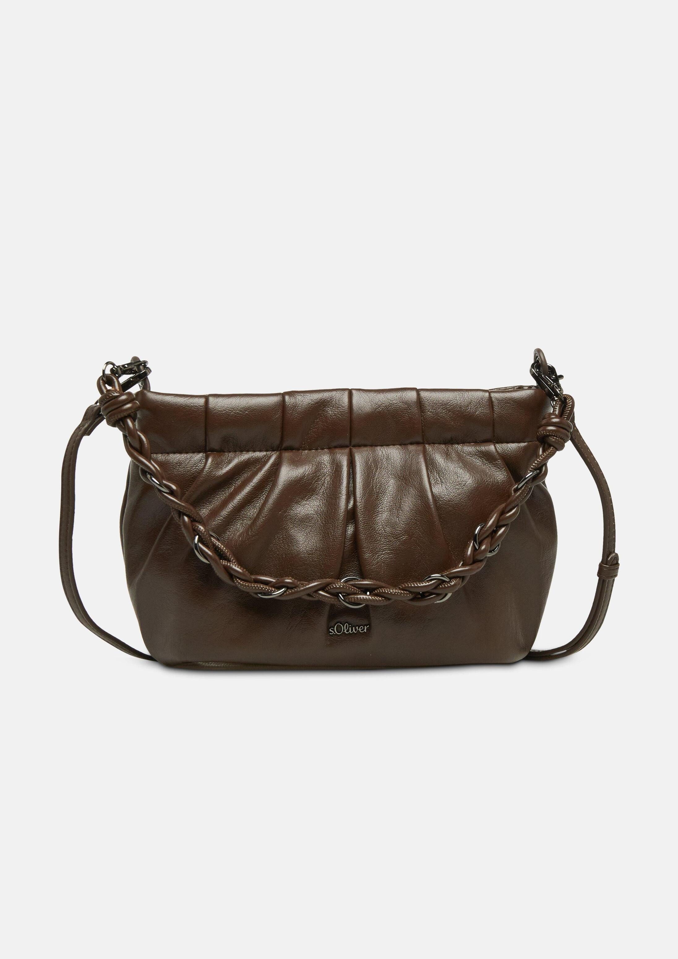 s.Oliver Umhängetasche Tasche, Tasche mit Logo-Prägung und abnehmbarem Gurt