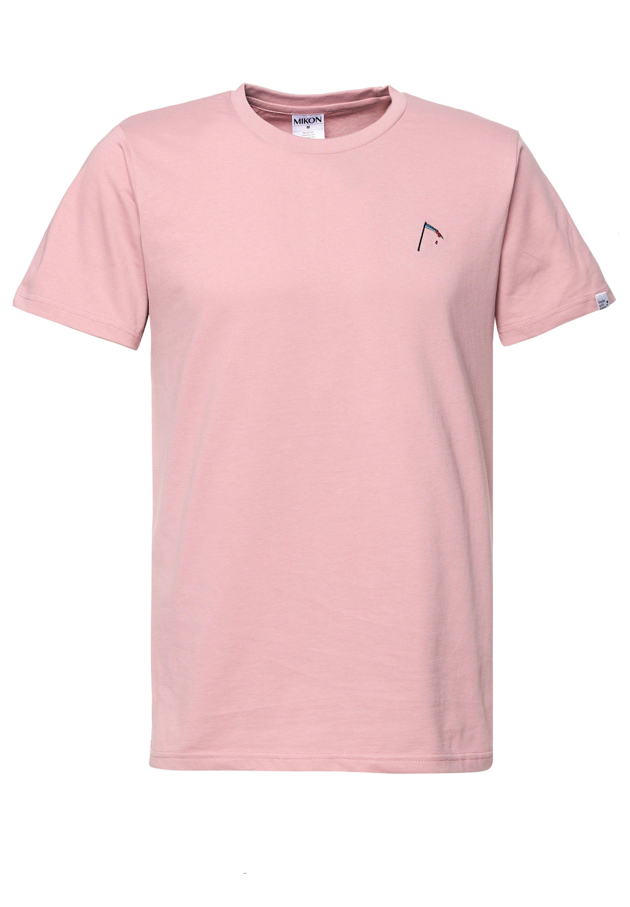 MIKON Bio-Baumwolle Pink T-Shirt zertifizierte Sense GOTS