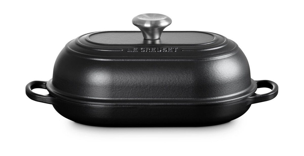 LE CREUSET Geschirr-Set Brot-Bräter 29 cm Signature Schwarz Matt