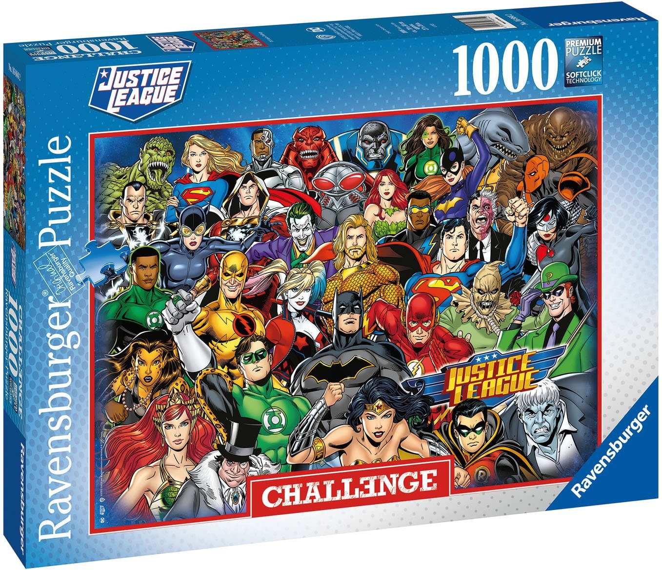 weltweit; Puzzleteile, Germany - Puzzle - FSC® 1000 in schützt DC Challenge, Wald Comics, Made Ravensburger