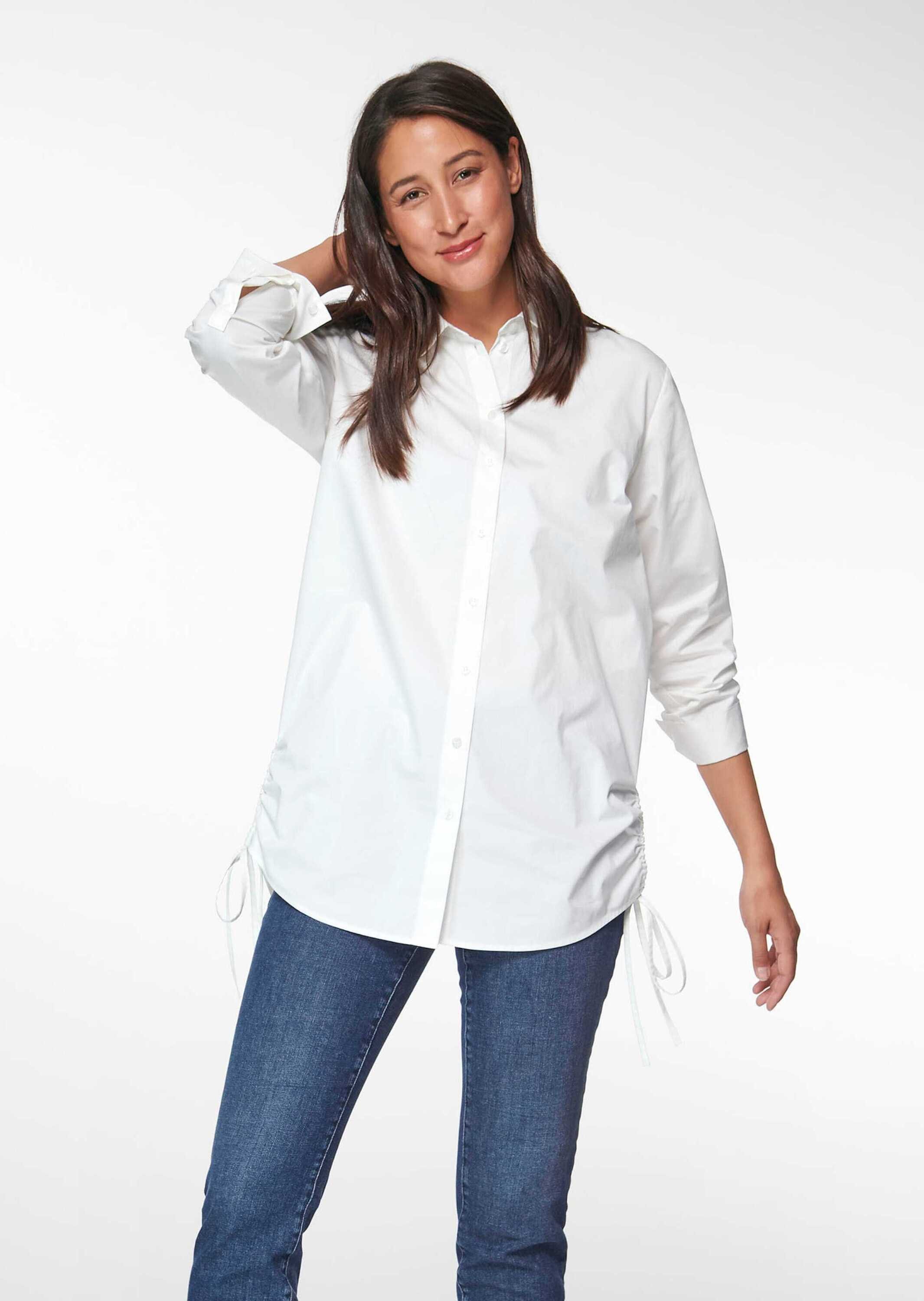 Hemdbluse Blusenhemd im Oversized-Style