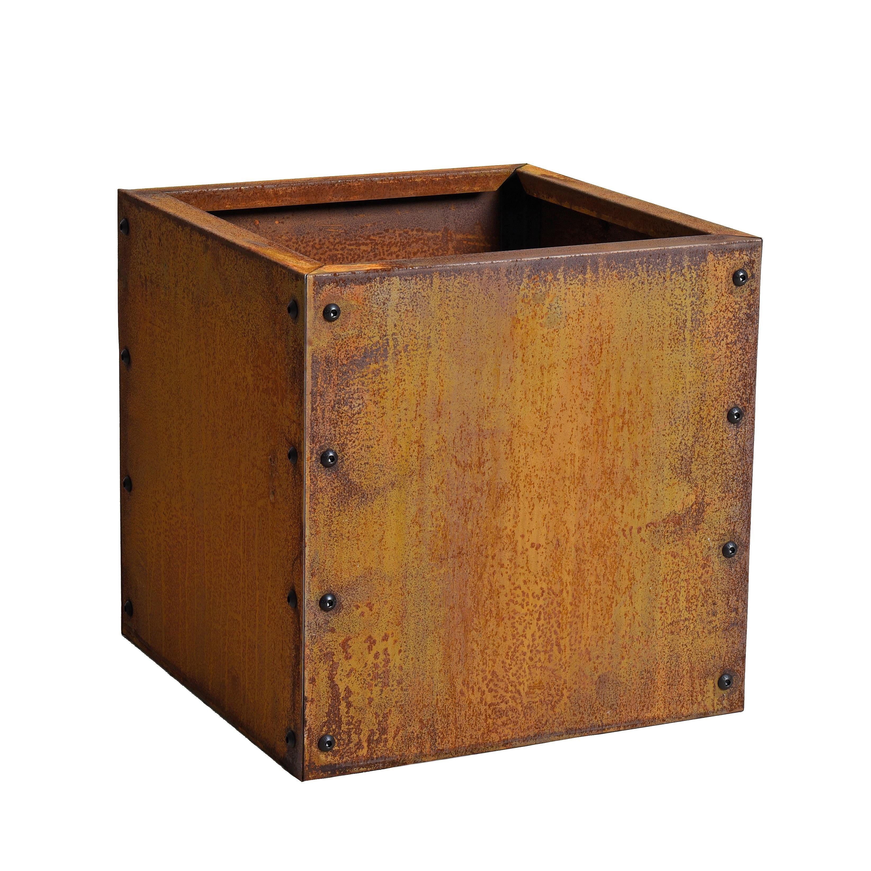 ESTEXO Hochbeet Pflanzbeet Edelrost 40x40x40 cm Pflanzkasten Blumenkasten Blumenbee