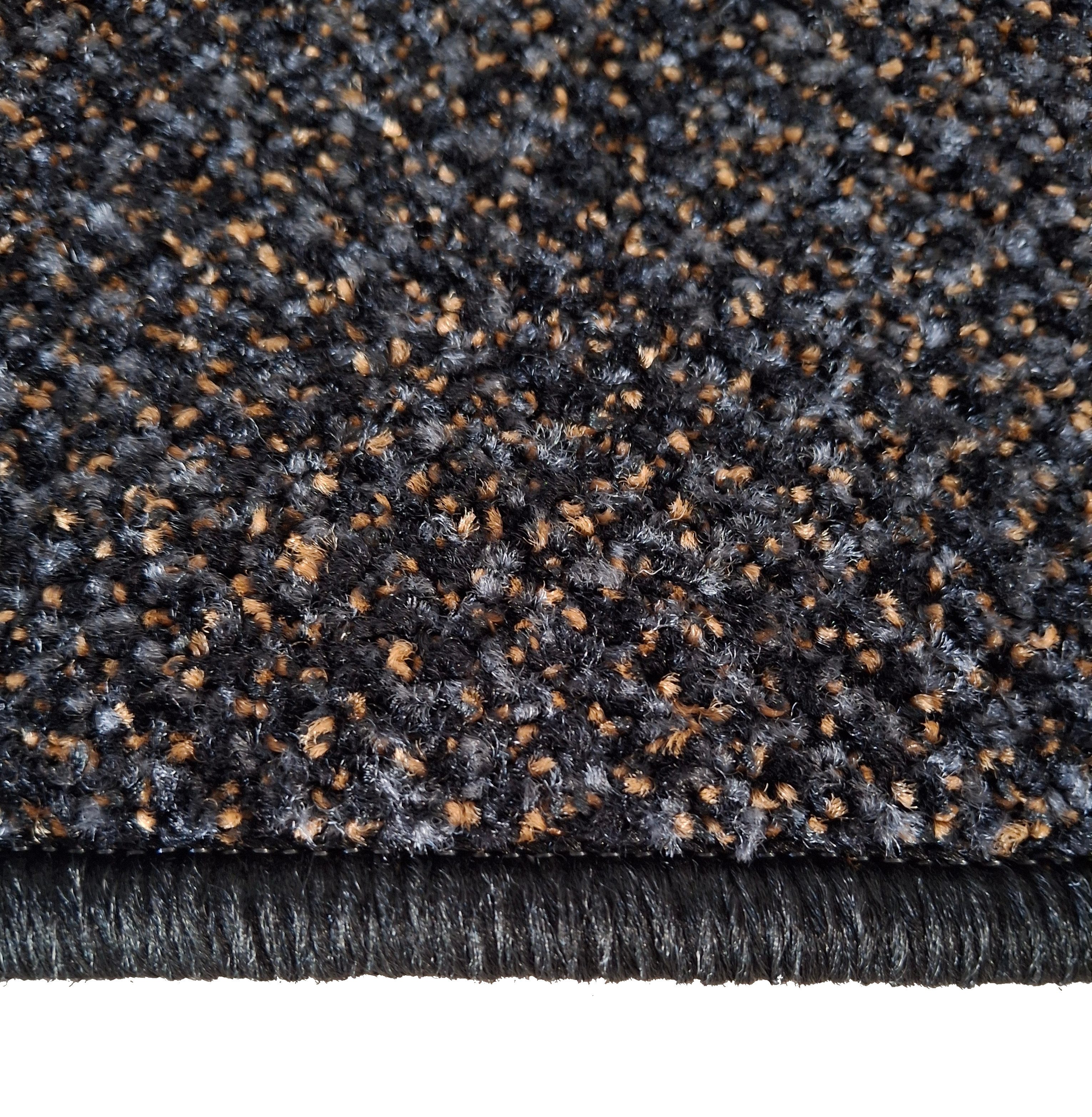 Mertex Fußmatte geometrische Schmutzfangmatte mit Kettelkante, halbrund