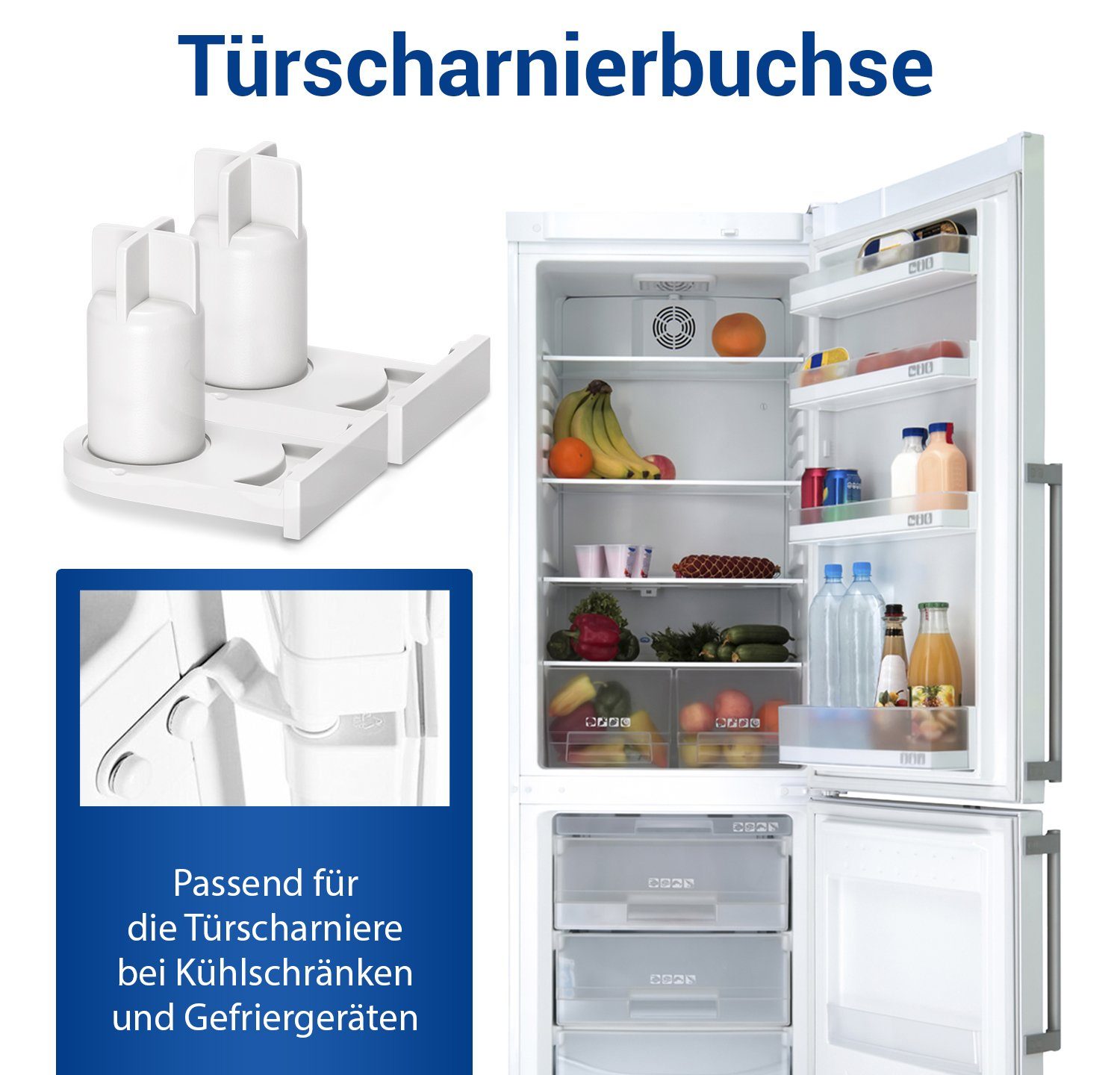 VIOKS Montagezubehör Kühlschrank Türscharnierbuchse Ersatz für günstig online kaufen