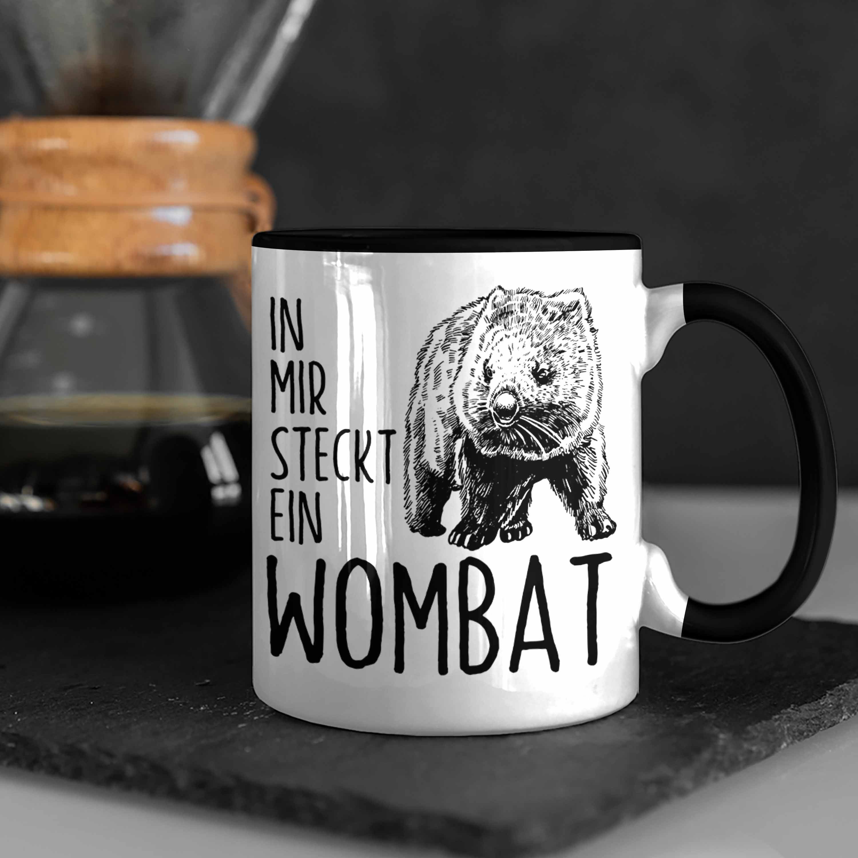 Trendation Tasse Mir In Wombat Wombat Geschenk Liebhaber Wombat Ein Tasse Schwarz für Steckt