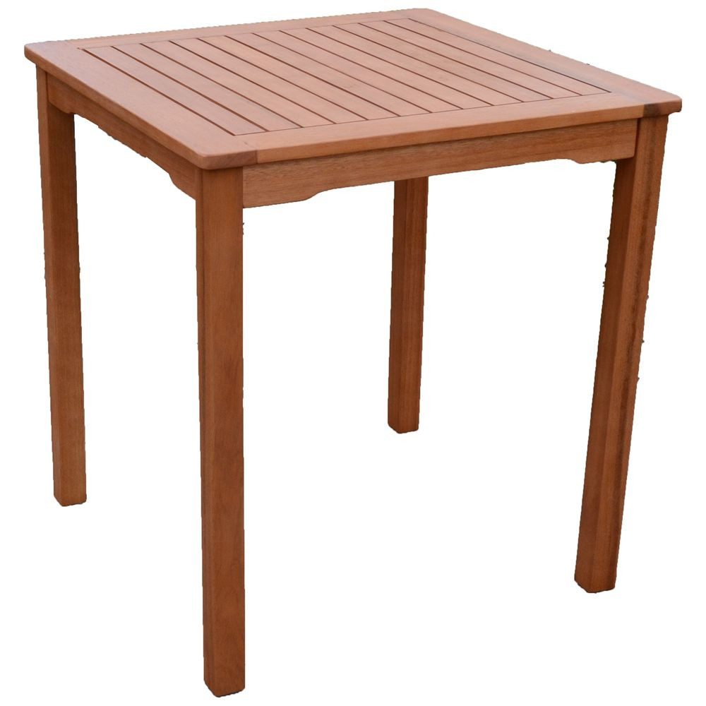 Lomadox Gartentisch HGA-120, Tisch aus Eukalyptusholz geölt, ca. 70x75x50 cm