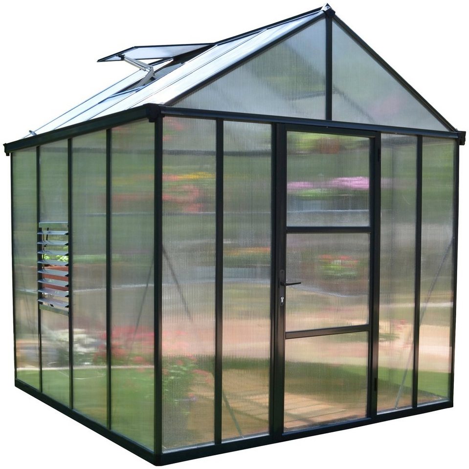 Palram – Canopia Gewächshaus Glory 8×8, BxTxH: 244 x 244 x 268 cm, 10 mm Wandstärke grau | Rabatt: 14% Palram – Canopia Gewächshaus Glory 8×8, BxTxH: 244 x 244 x 268 cm, 10 mm Wandstärke grau | Rabatt: 14%