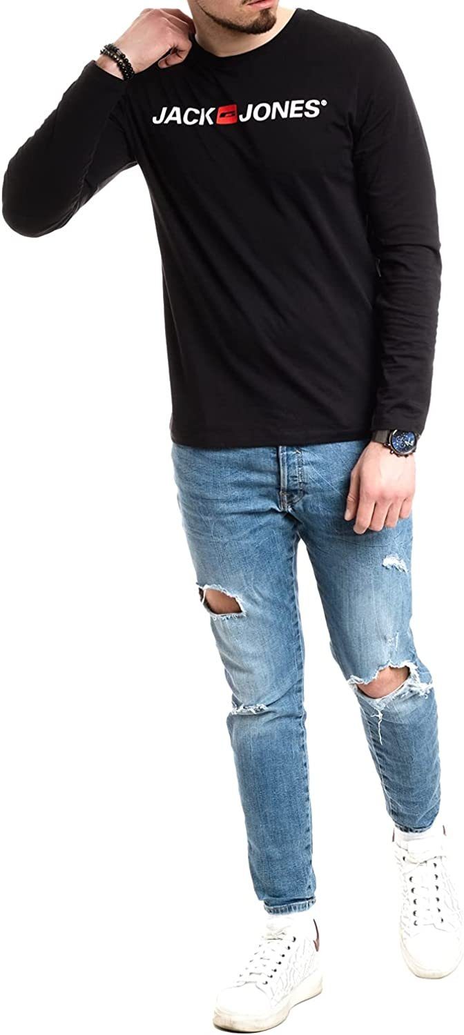 Jack & Jones Langarmshirt mit Printaufdruck