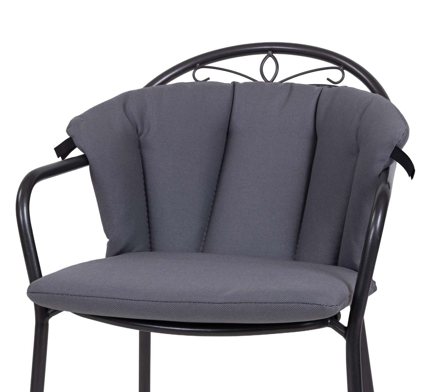 KETTtex Polsterauflage für Royal Garden MWH Sessel Elegance 2328 dunkelgrau wasserabweisend, (1 St)