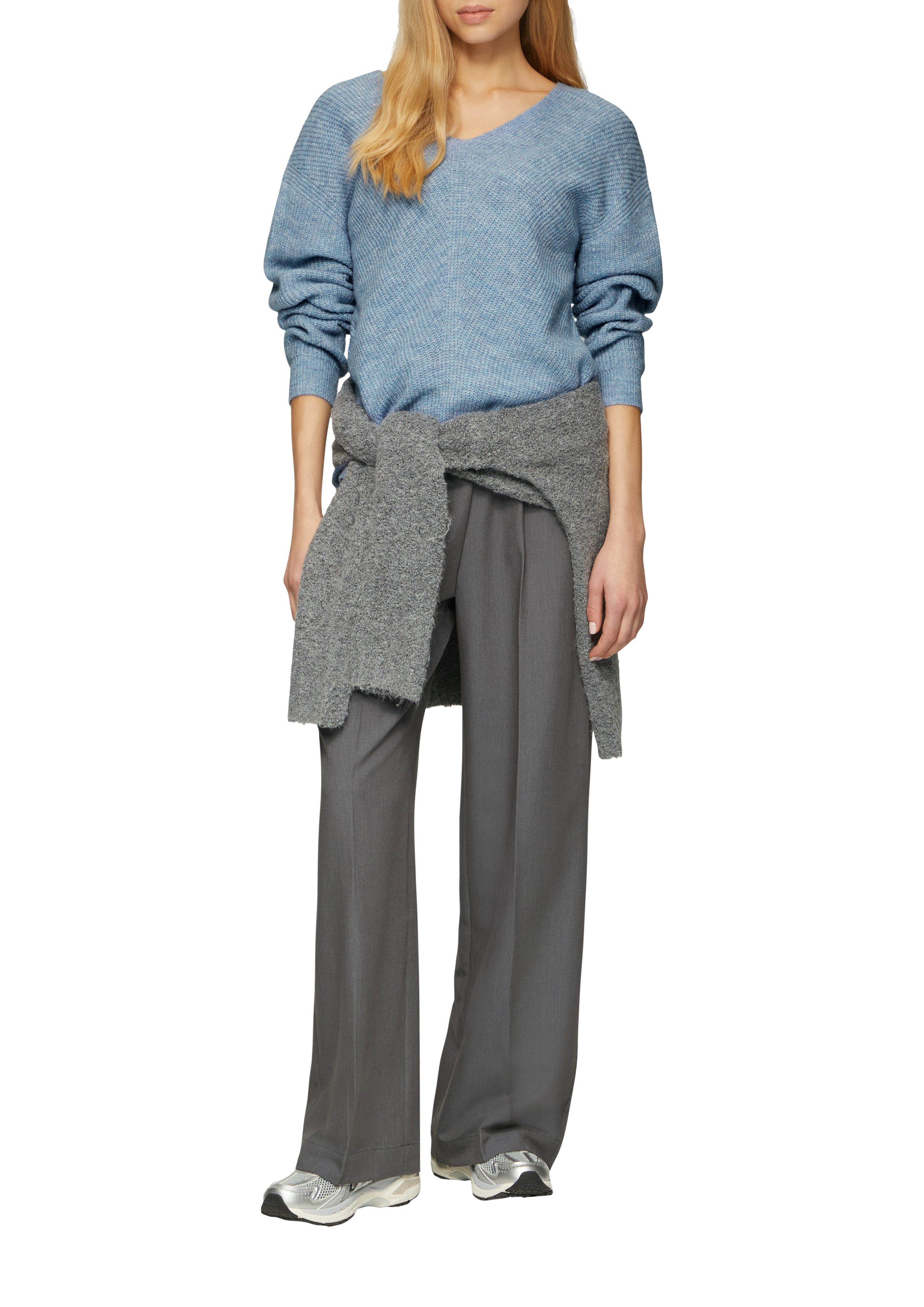 QS Strickpullover in Melange Optik günstig online kaufen