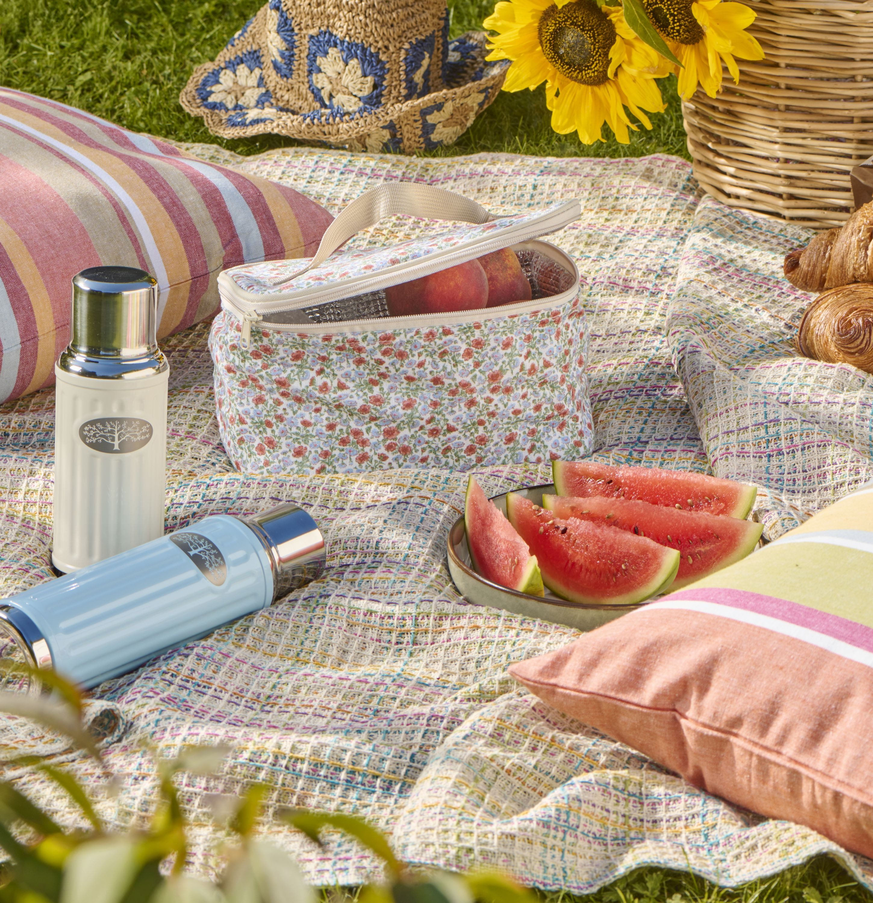 Wohndecke Ib Laursen - Decke Plaid Kuscheldecke Wohndecke Pink Lila Gelb, Ib Laursen