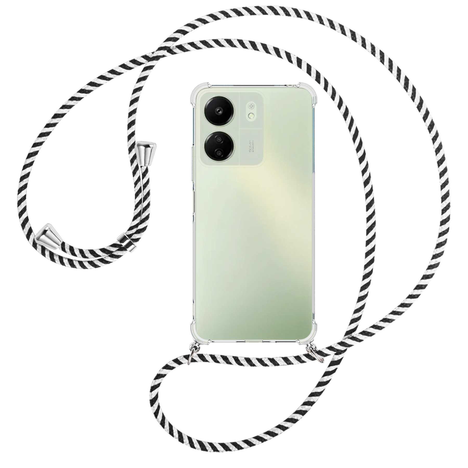 schwarz/weiß gestreift