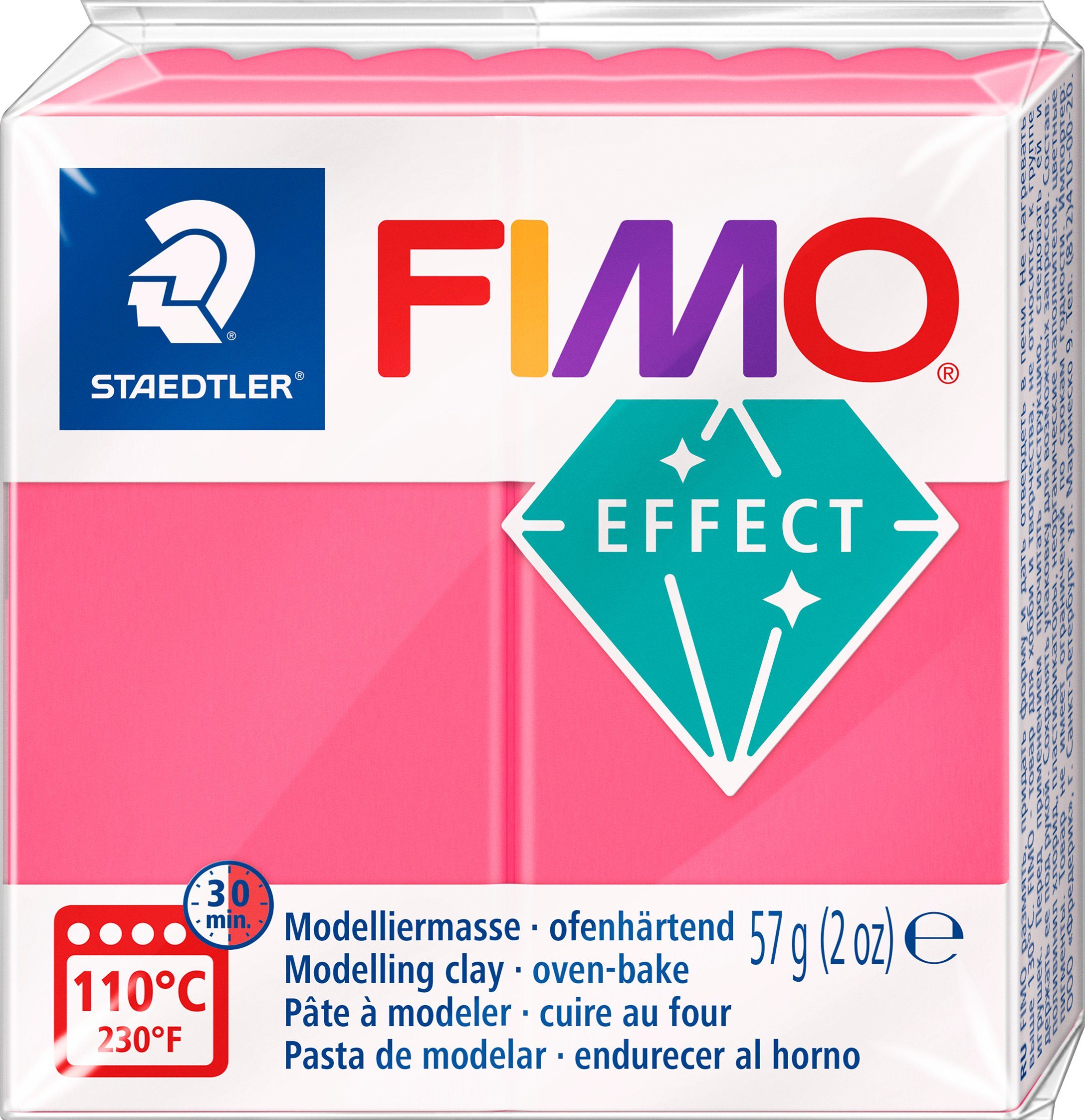 FIMO Modelliermasse EFFECT Transluzent, 57 g Rot | Fotoalben