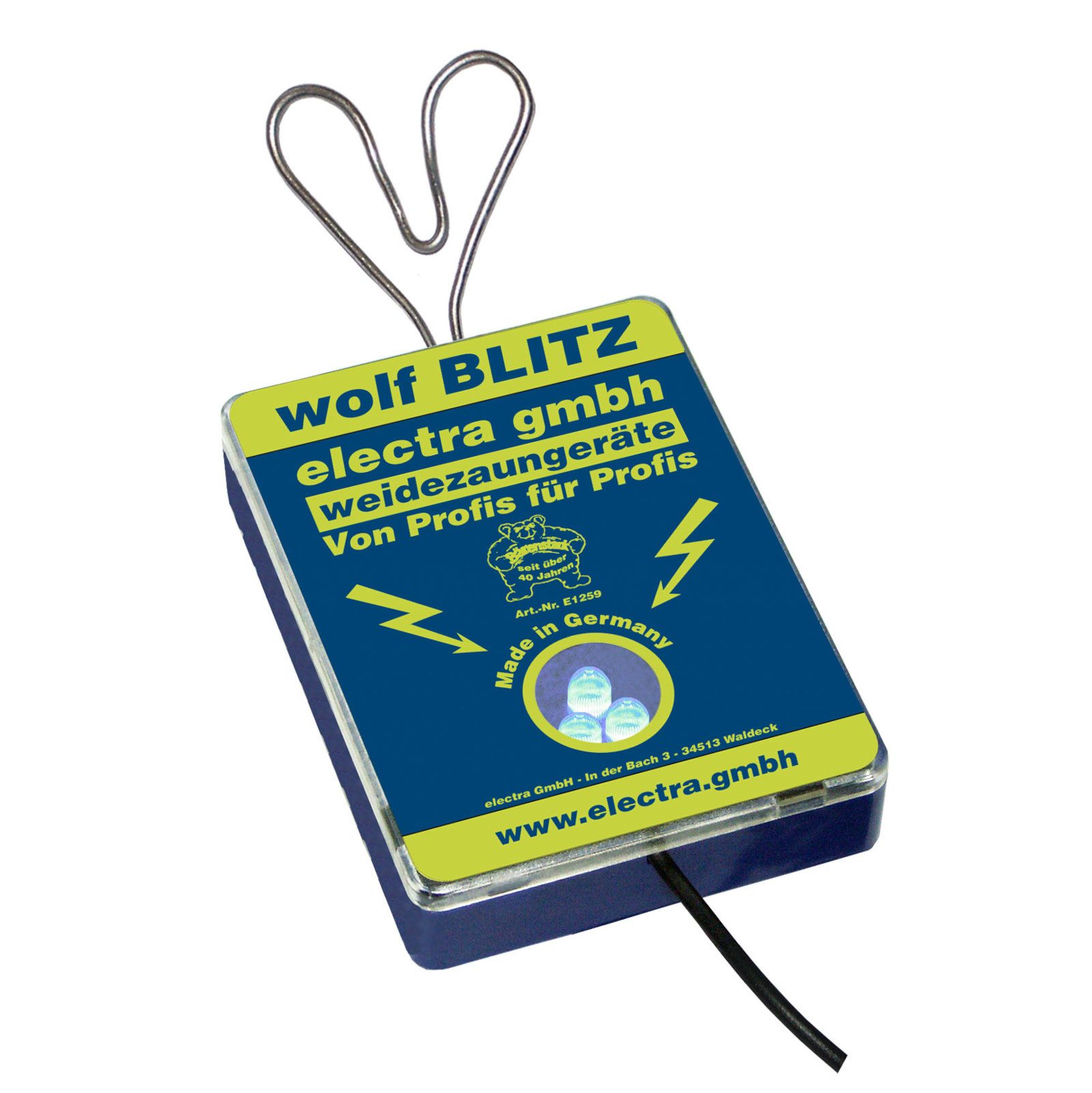 electra gmbh Wildwarner LED-Wolfabwehr-Signal-Licht "wolf BLITZ"