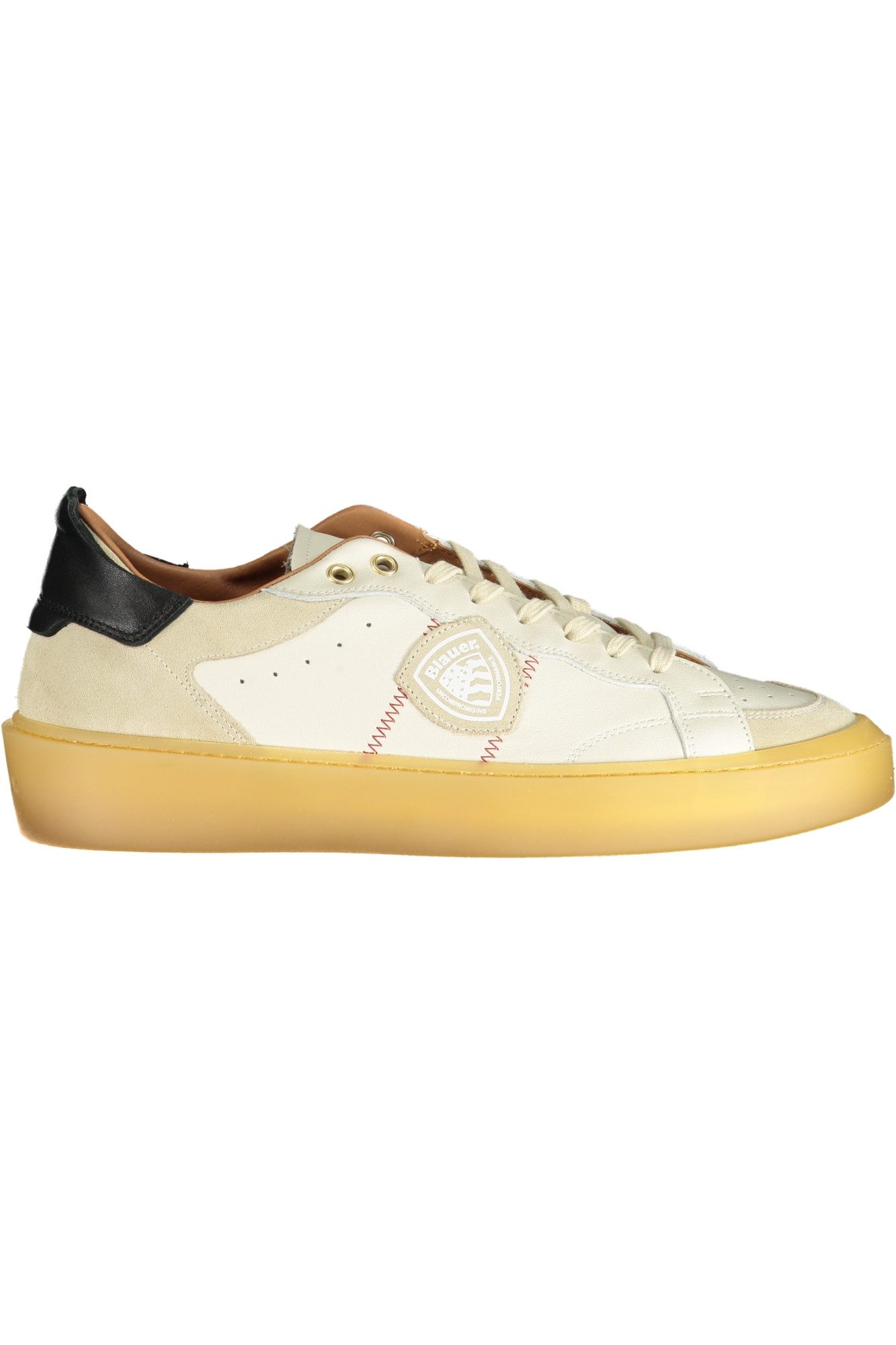 Blauer Кроссовки Weißer Herrensportschuh mit Kontrasten &