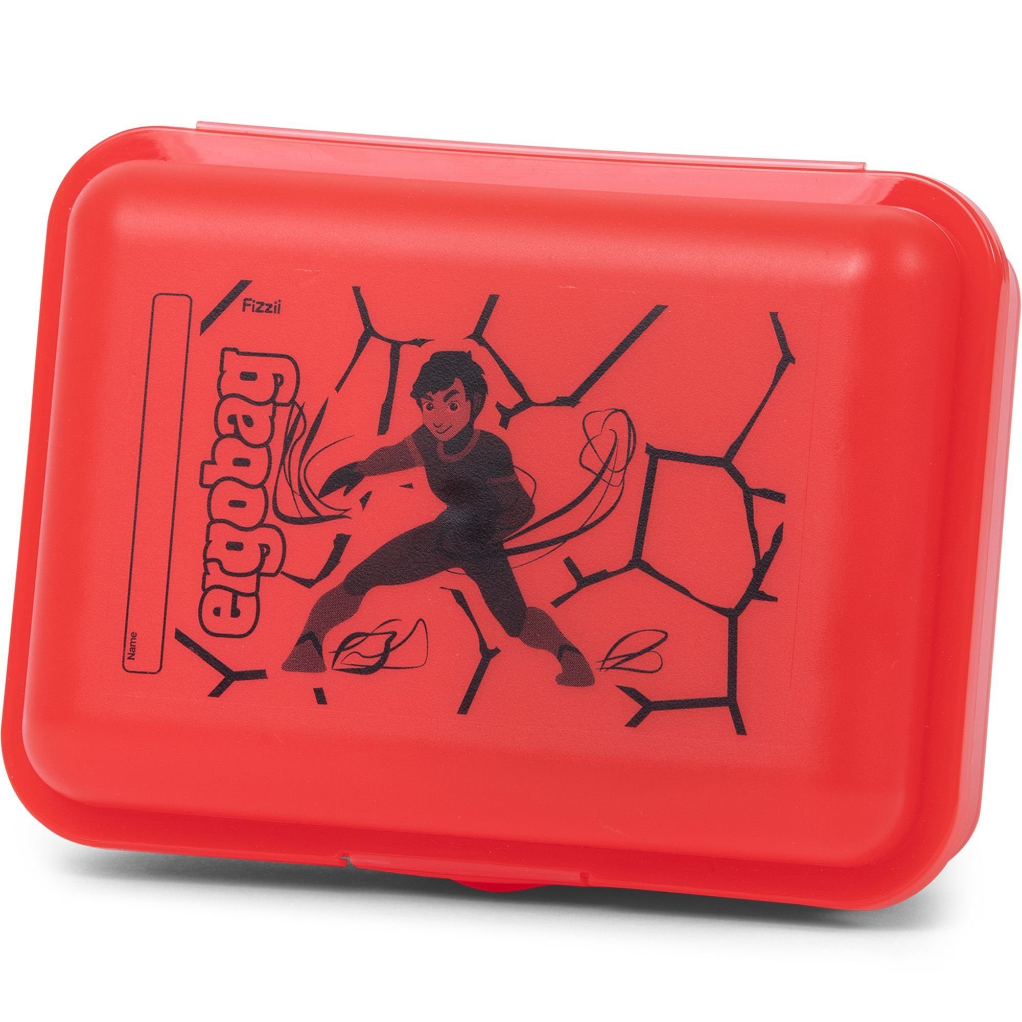 ergobag Lunchbox Zubehör, Kunststoff, Kunststoff supbärheld lava rot schwarz | Lunchboxen