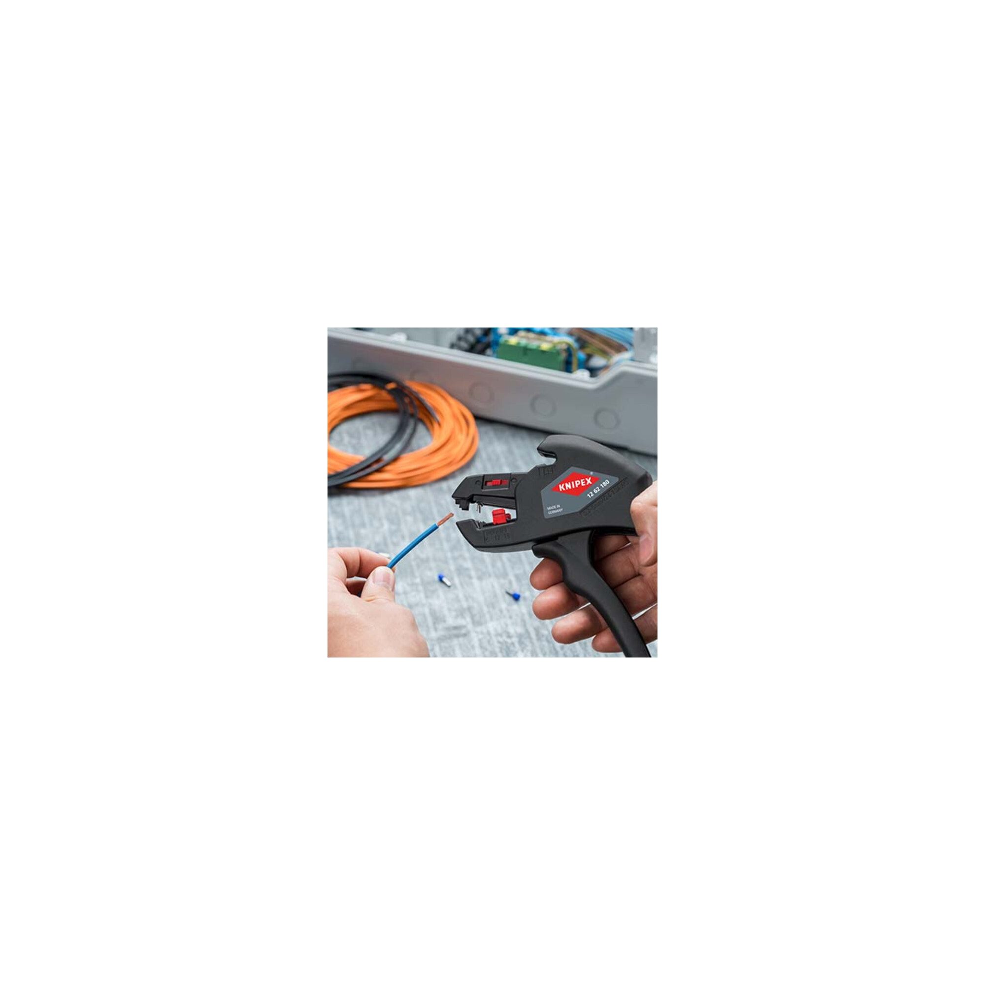 Knipex Abisolierzange KNIPEX 12 62 180 ComStrip Automatische Abisolierzange 165 mm