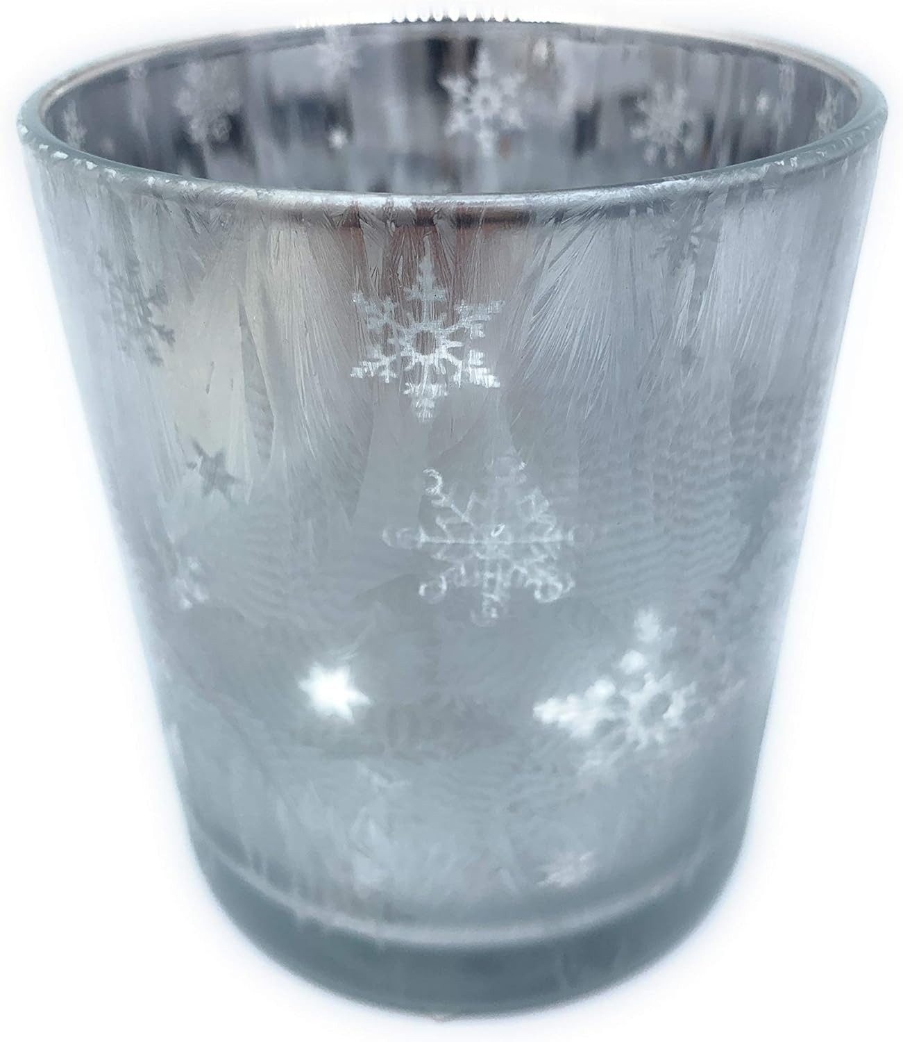 BOLTZE GRUPPE GmbH Windlicht Windlicht Snow Metall silber weiß H.16 cm