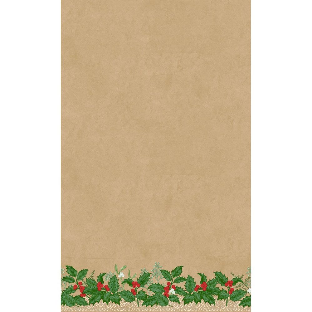 Duni Tischdecke Tischdecke - Beeren - Snow Berries - ca. 1,38 x 2,20 m