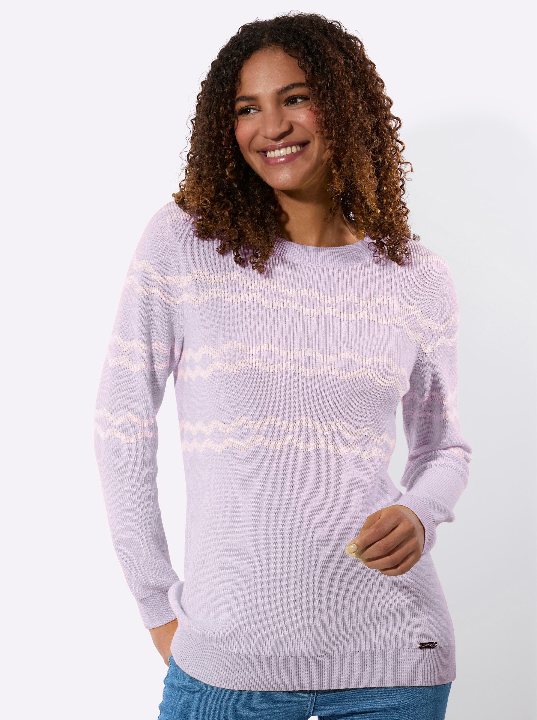 Witt Strickpullover Pullover Langarm Jacquard günstig online kaufen