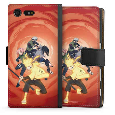 DeinDesign Handyhülle Naruto Shippuden Sasuke Sakura Team 7, Sony Xperia X Compact Hülle Handy Flip Case Wallet Cover