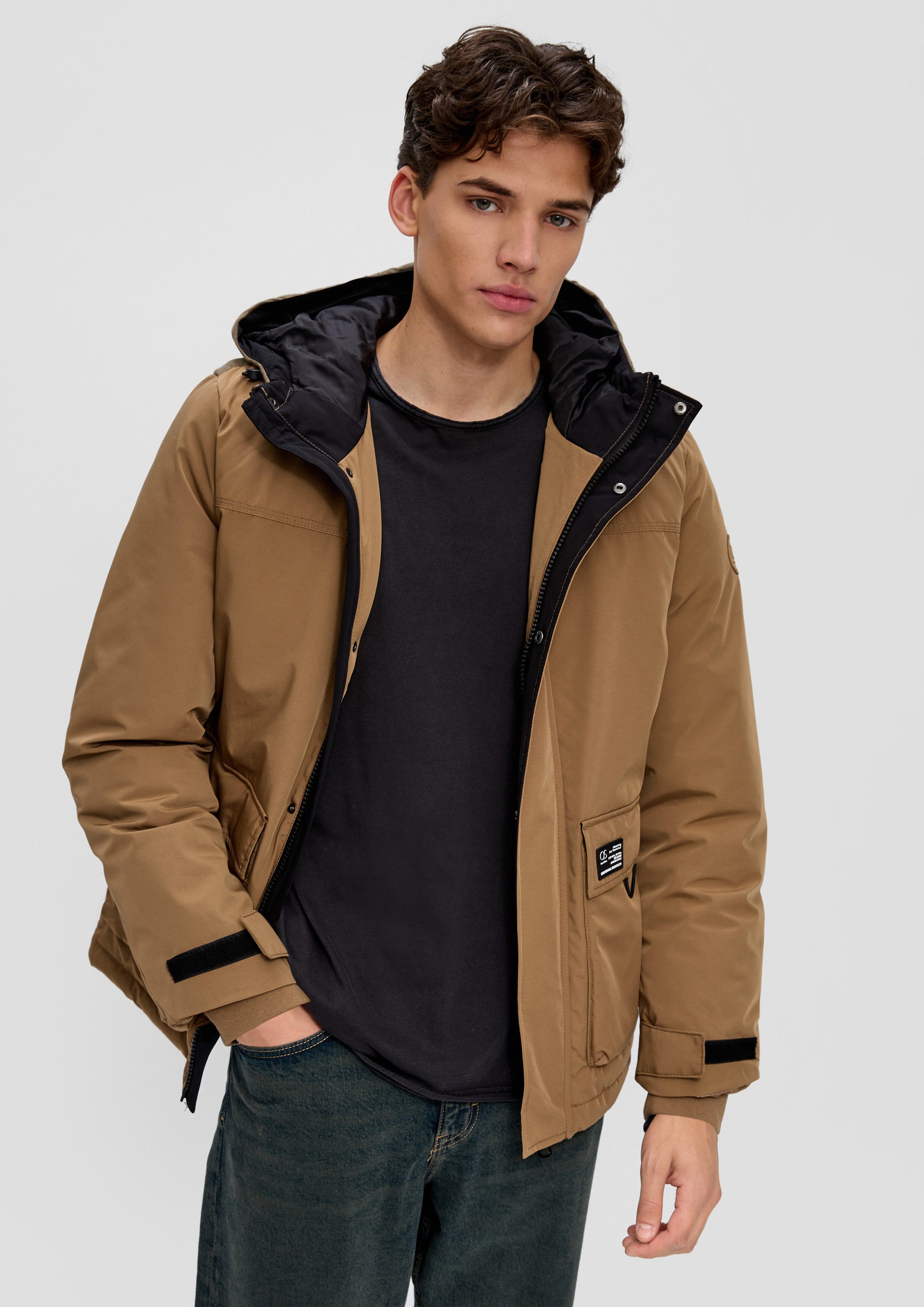 QS Winterjacke Outdoor-Jacke Parka mit Steppdetail