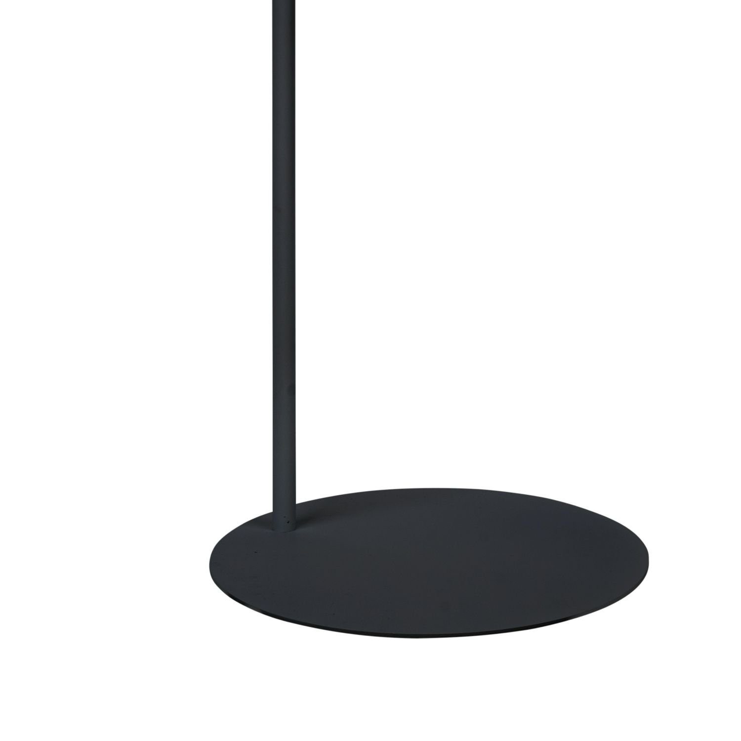 GU10 cm ohne Metall 140 Stehlampe Licht-Erlebnisse verstellbarer Schwarz Wohnzimmer Stehlampe Schirm WILLEM, Leuchtmittel,