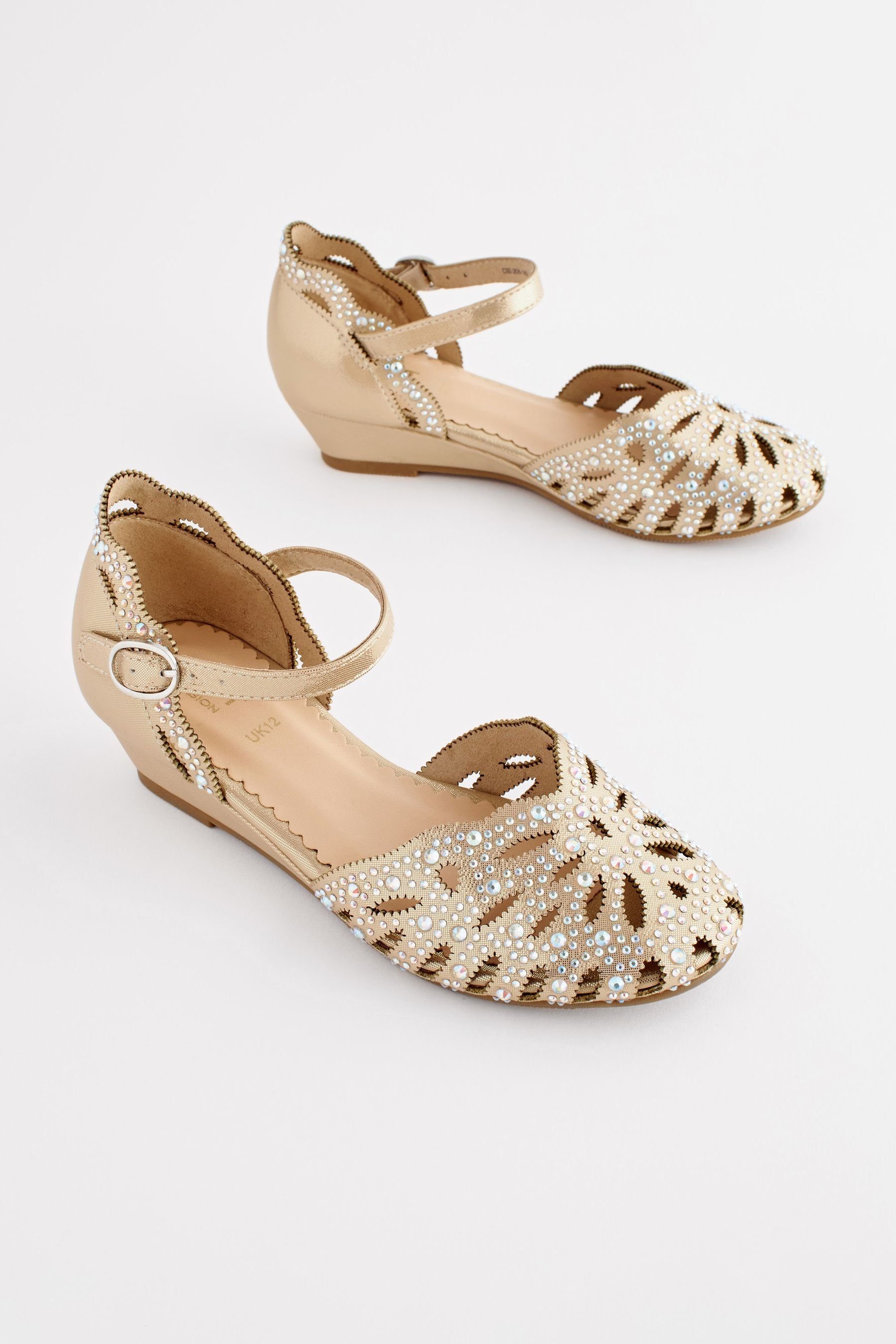 Next Keilpumps in Glitzeroptik Keilsandalette (1-tlg) günstig online kaufen
