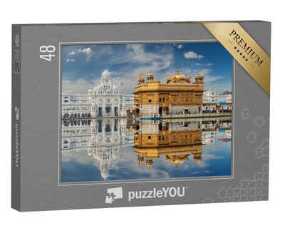 puzzleYOU Puzzle Sikh-Gurdwara: Golden Temple in Punjab, Indien, 48 Puzzleteile, puzzleYOU-Kollektionen Indien