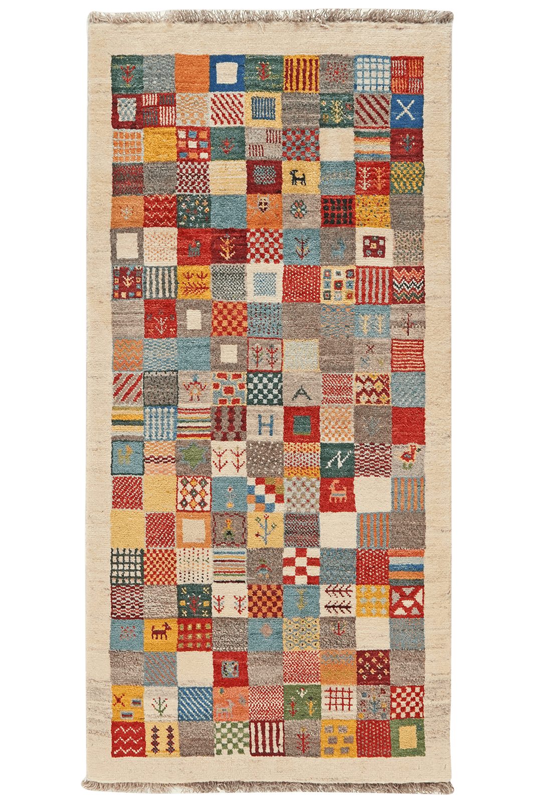 Looma Hochflor-Teppich Gabbeh Sonnat 170x81cm, rechteckig, Höhe: 15 mm, Sonnat, Schurwolle, Unikat